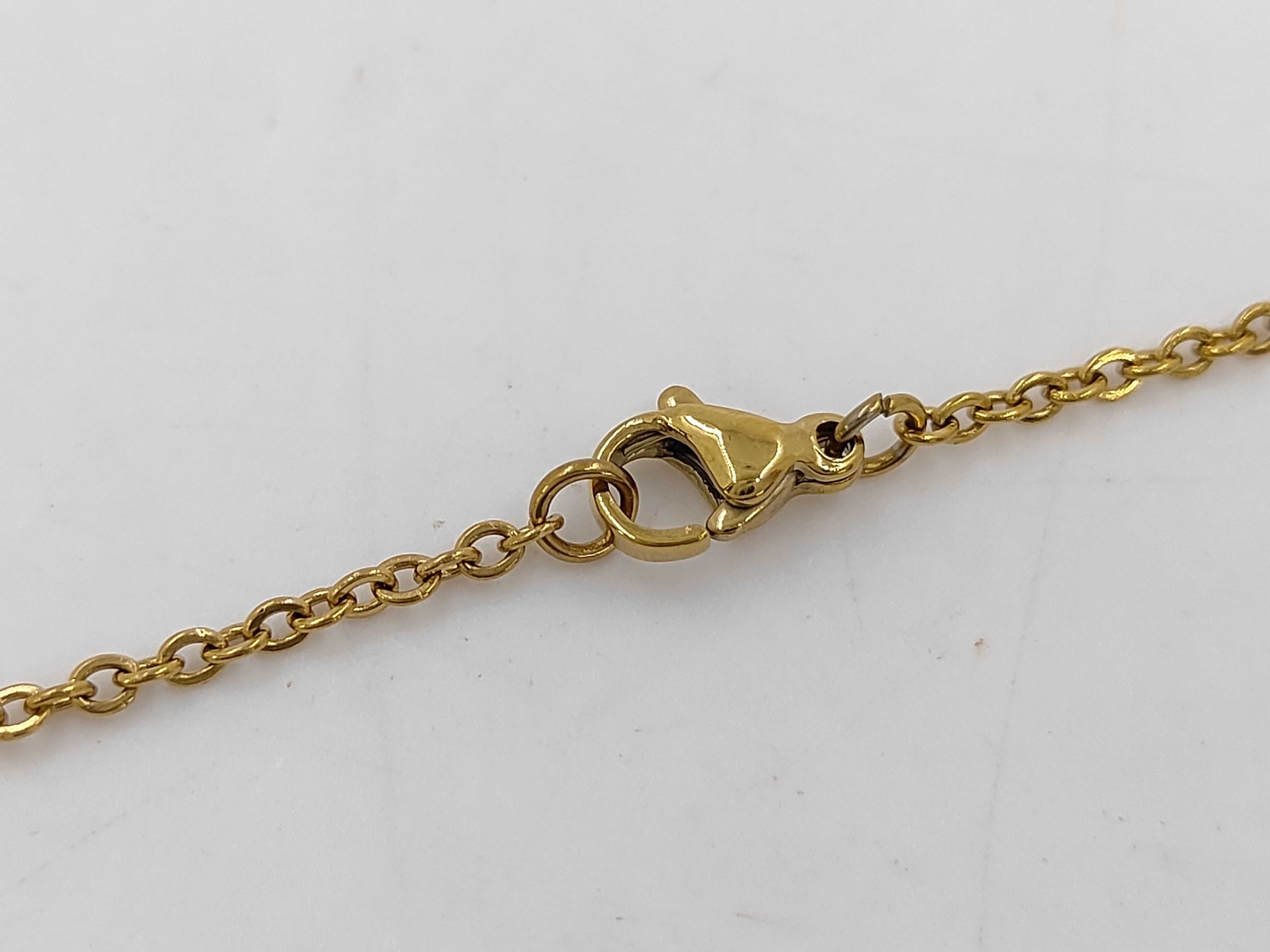 Coco Mark Rhinestone Gold Necklace (with comments) A20V Necklace — view 4