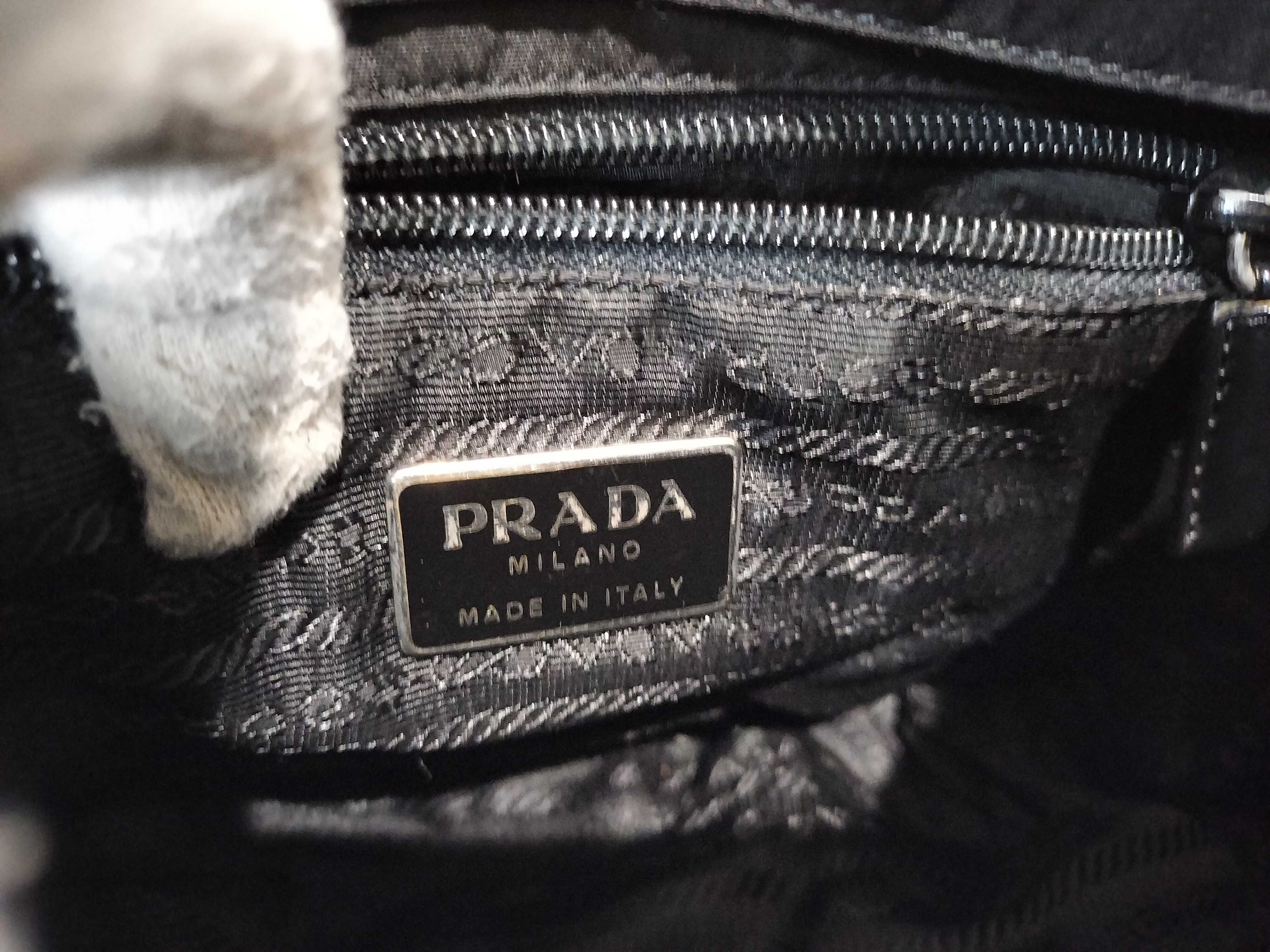 Nylon Flap Shoulder Bag with Triangle Logo — view 12