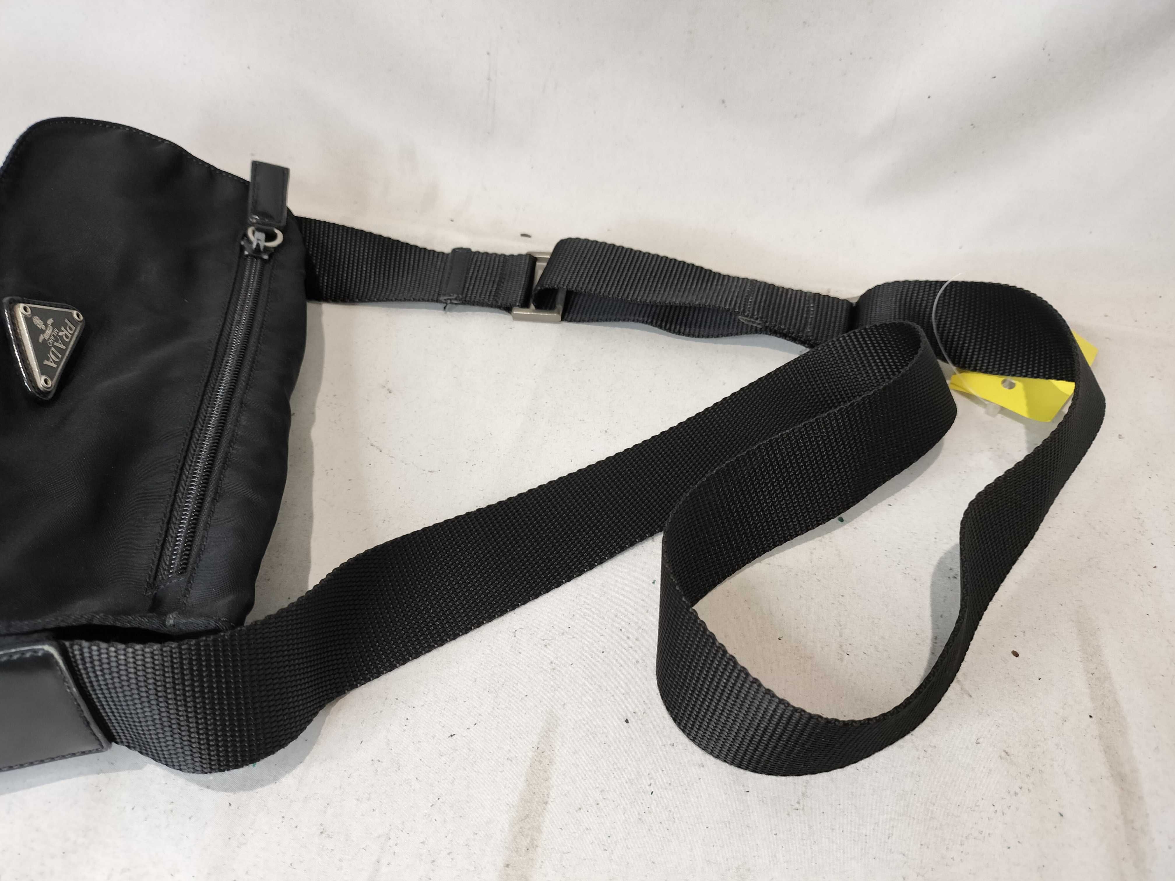 Nylon Flap Shoulder Bag with Triangle Logo — view 4