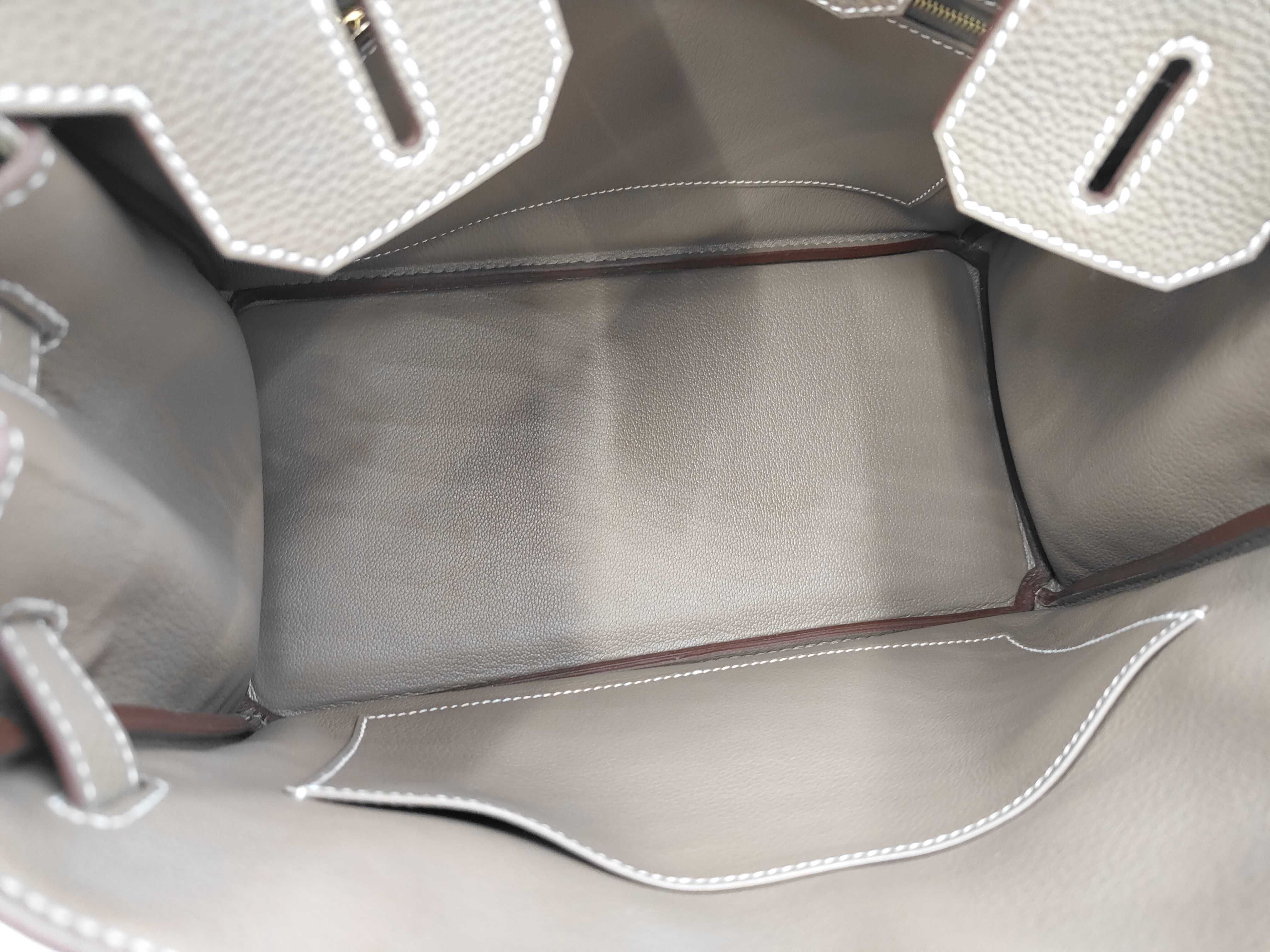 Birkin 30 Togo Etoupe Gold Hardware G Stamp Handbag — view 8