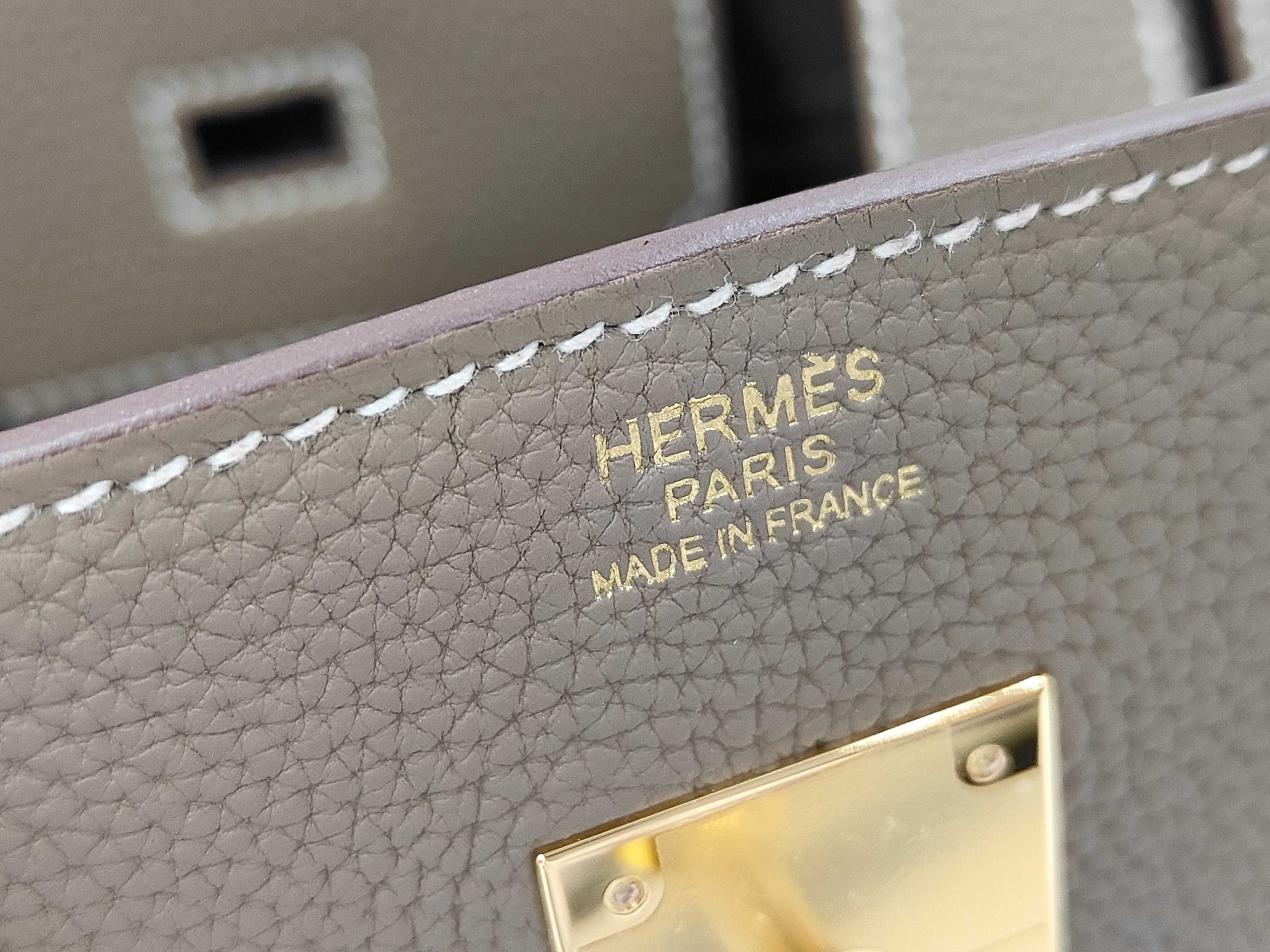 Birkin 30 Togo Etoupe Gold Hardware G Stamp Handbag — view 9