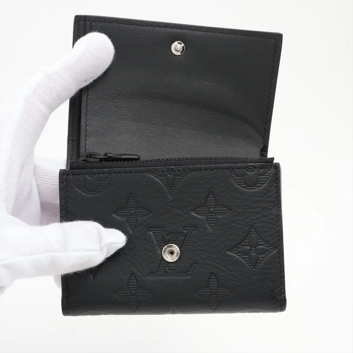 Monogram Shadow Victor Wallet M12635 Black Compact Wallet RFID Reactive — view 3