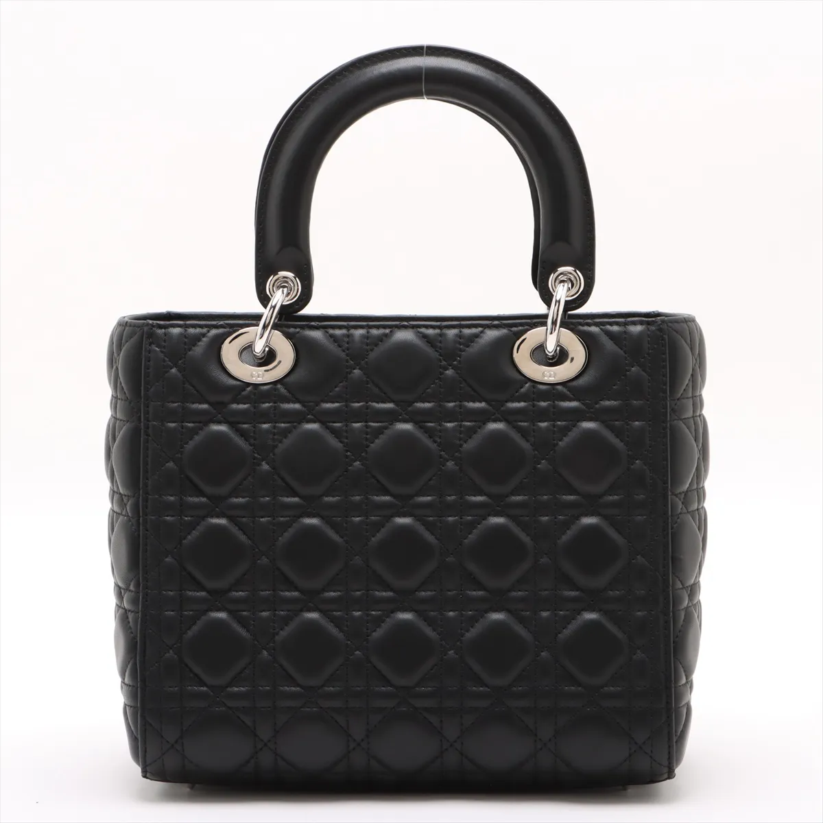 Cannage Lady Dior Leather 2WAY Handbag Black — view 2
