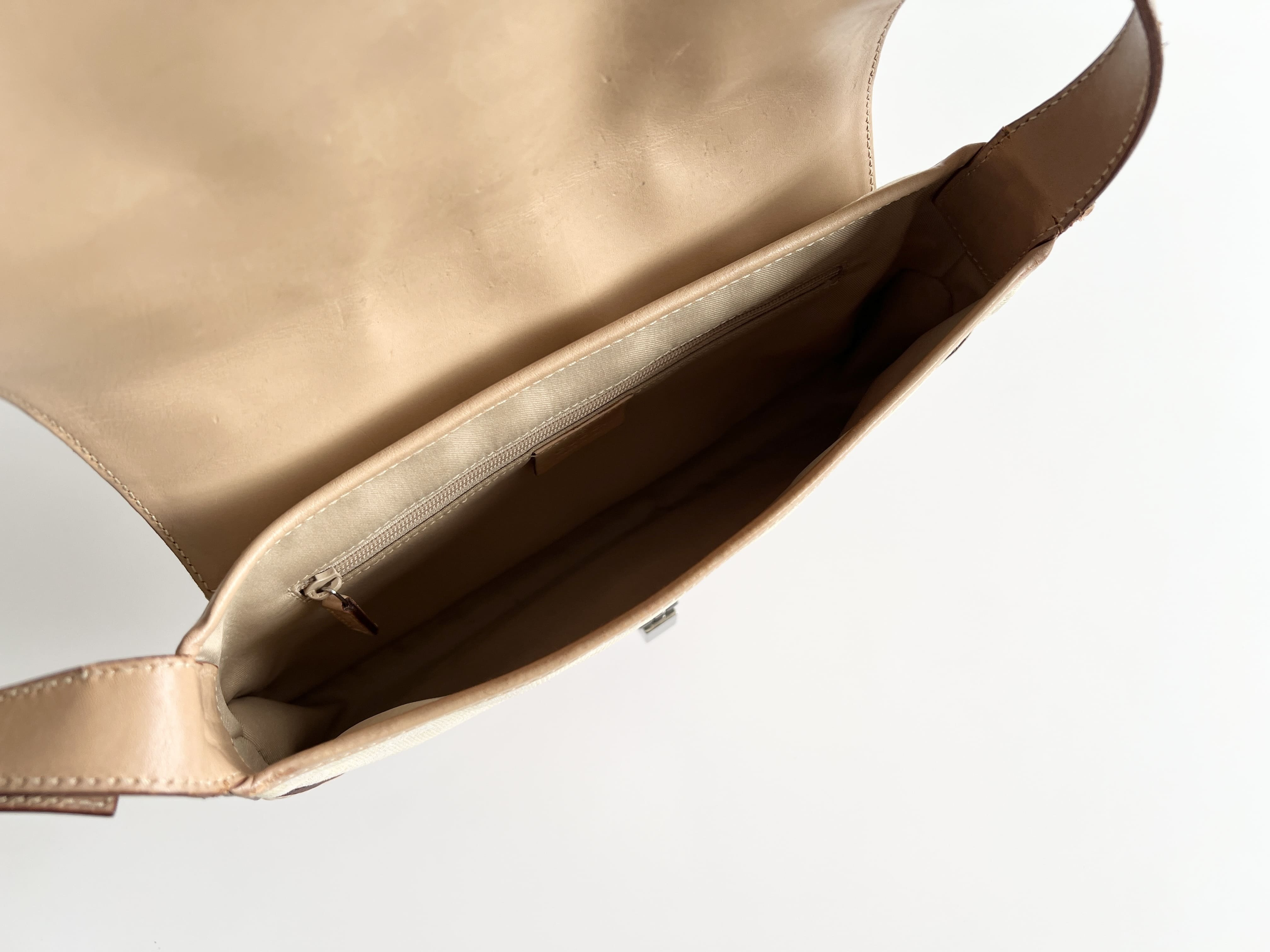 Jackie GG Leather Canvas Shoulder Bag (One Shoulder Bag) — view 6
