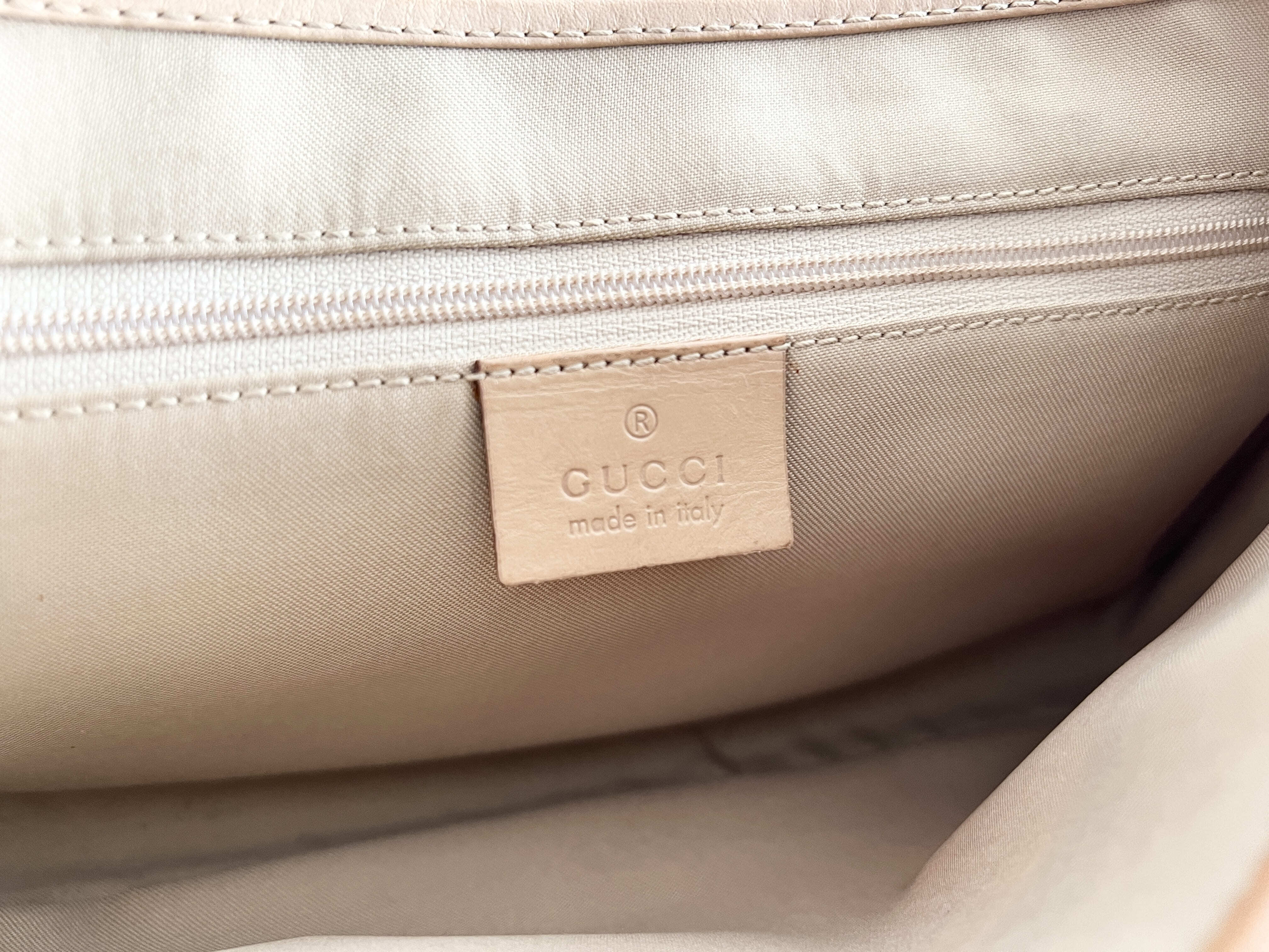 Jackie GG Leather Canvas Shoulder Bag (One Shoulder Bag) — view 8