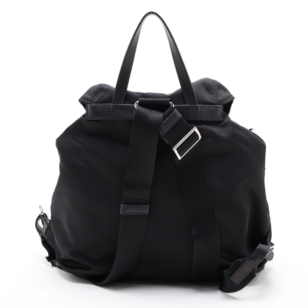 Tessuto Bijou Nylon x Leather Rhinestone Backpack — view 2