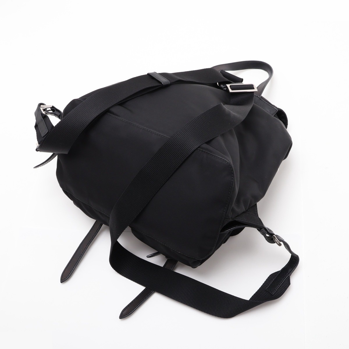 Tessuto Bijou Nylon x Leather Rhinestone Backpack — view 5