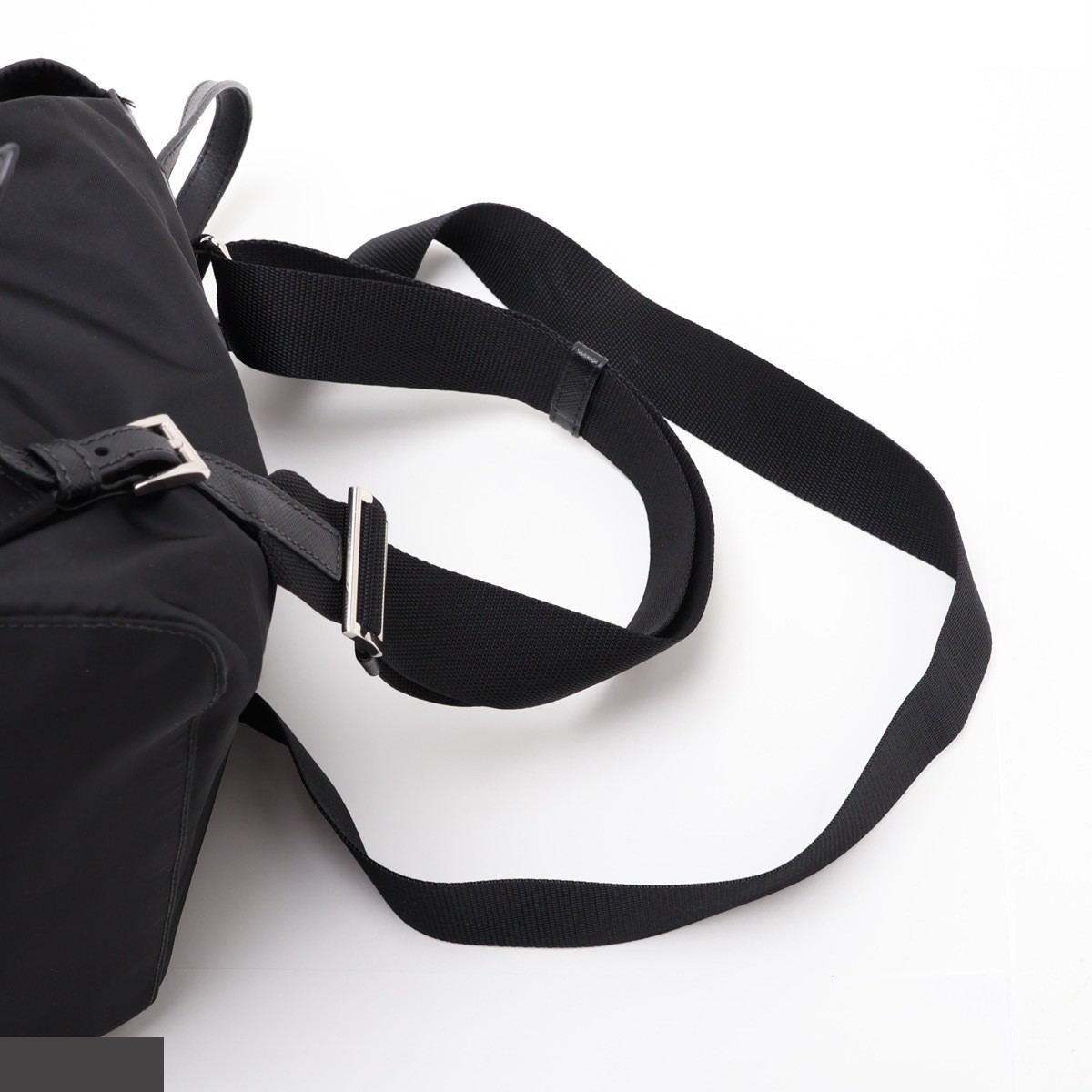Tessuto Bijou Nylon x Leather Rhinestone Backpack — view 6