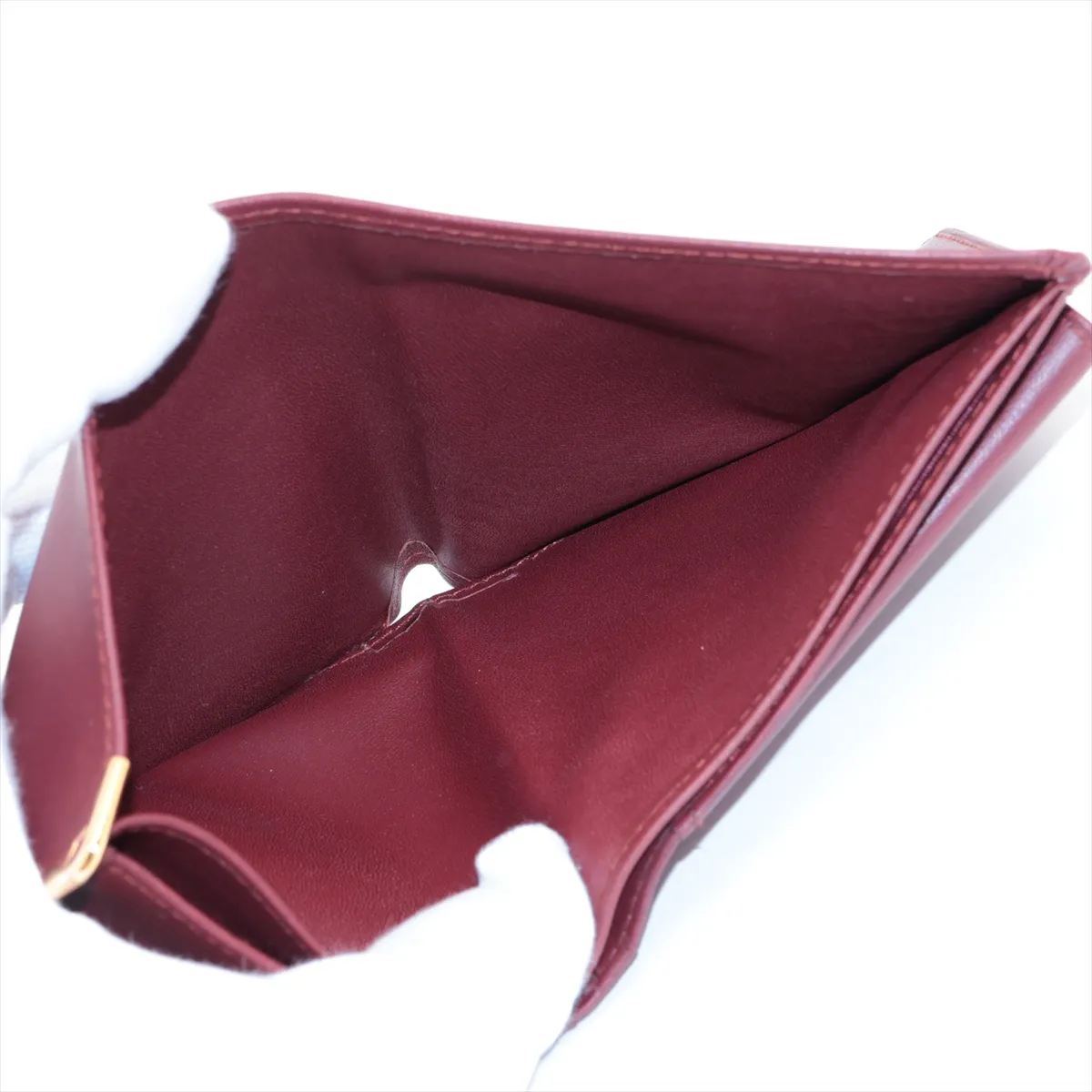 Must Leather Compact Wallet Bordeaux — view 4