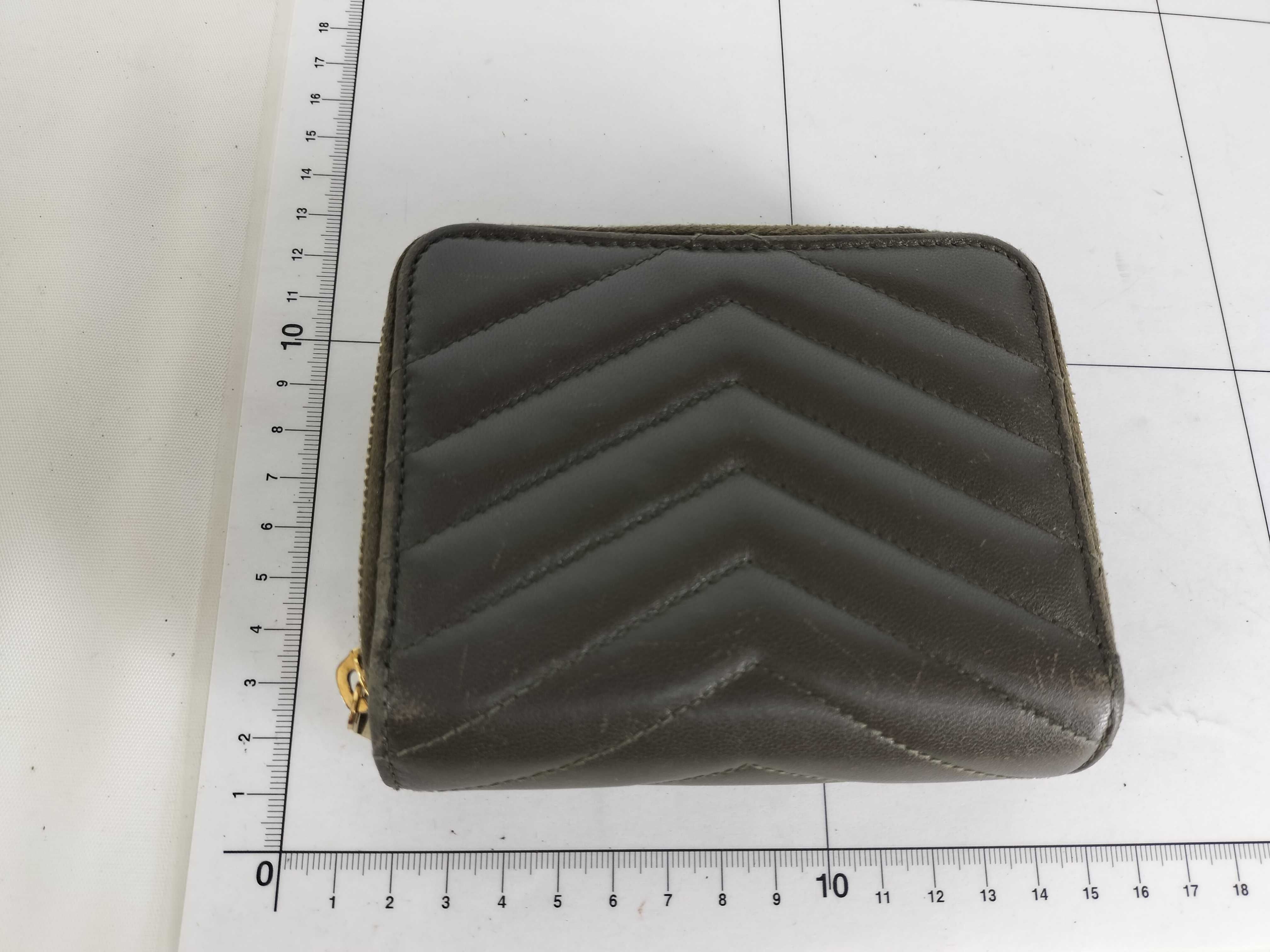 Round Zip Folding Wallet, Khaki — view 11