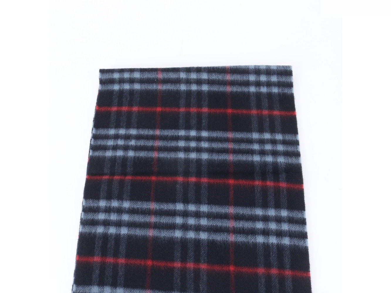 Tag attached, 100% silk Nova Check scarf. — view 3