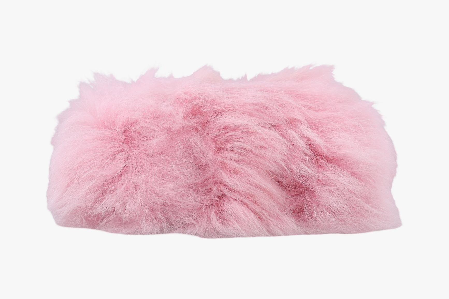 CC Hook Card Holder, Shearling, Pink — view 3