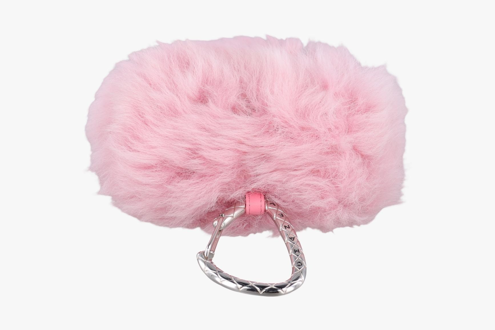 CC Hook Card Holder, Shearling, Pink — view 5