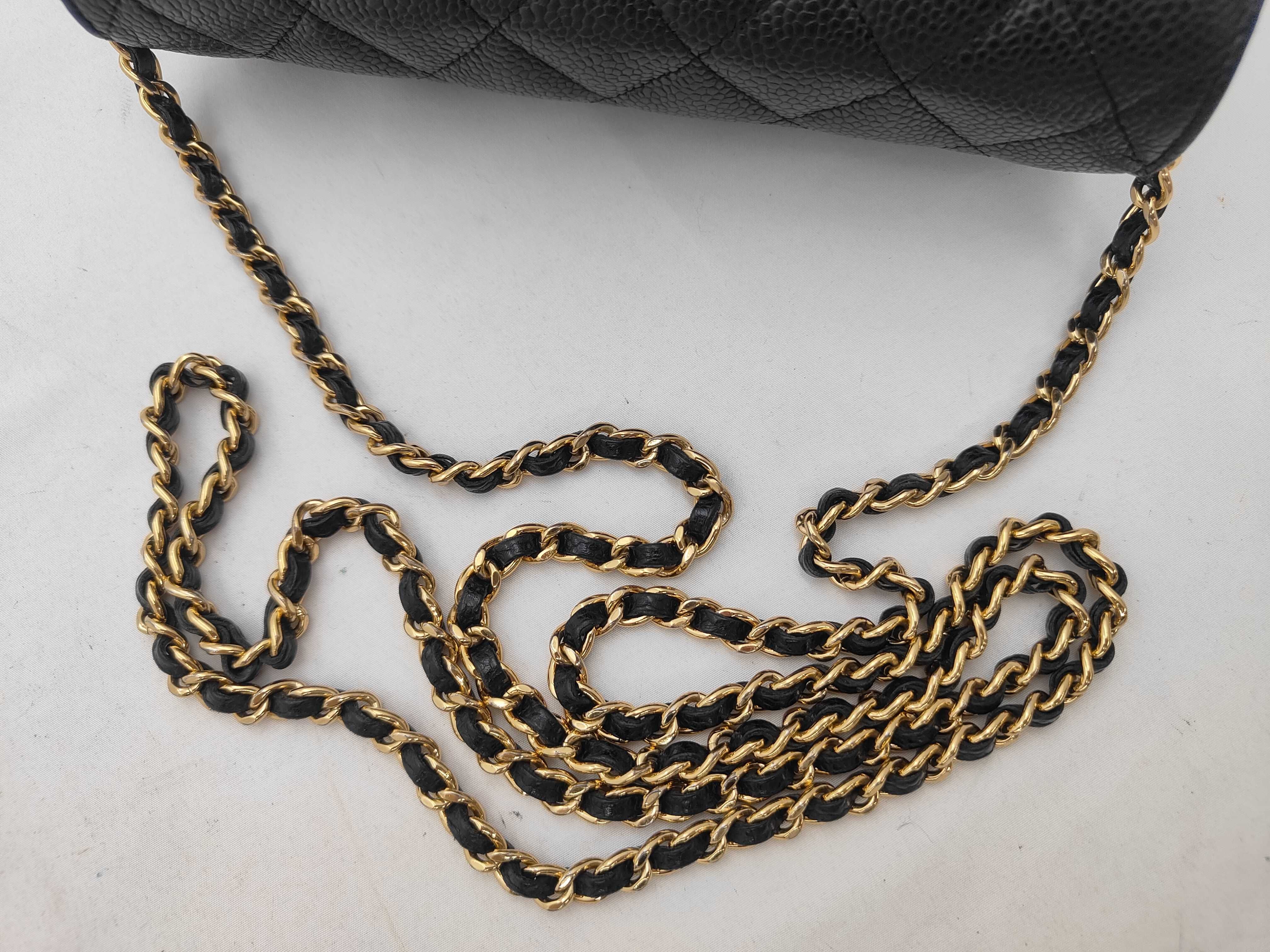 Caviar Skin Chain Wallet Shoulder Bag — view 3