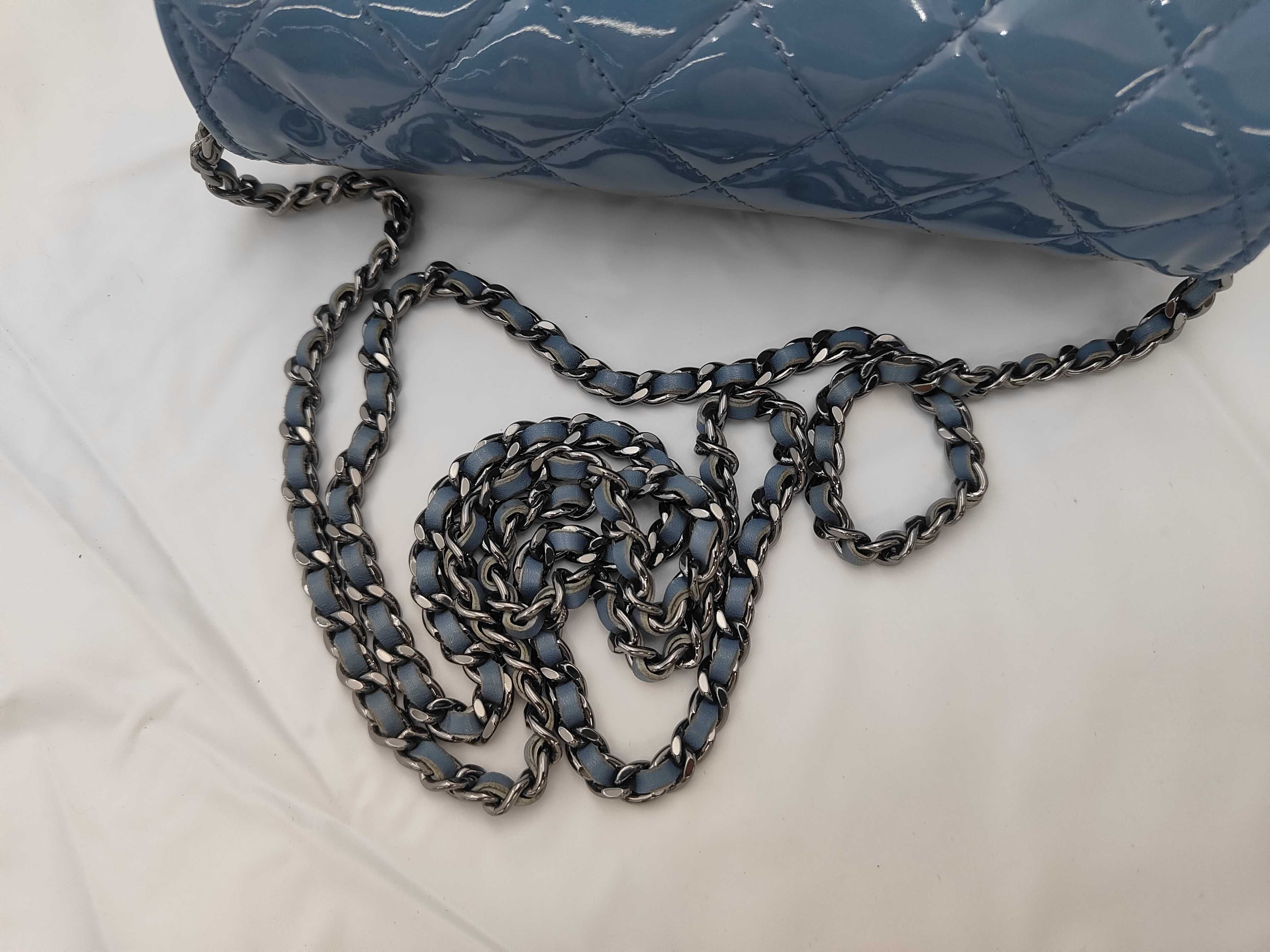Patent Leather Chain Wallet Chain Shoulder Bag (Serial Number 17) — view 3