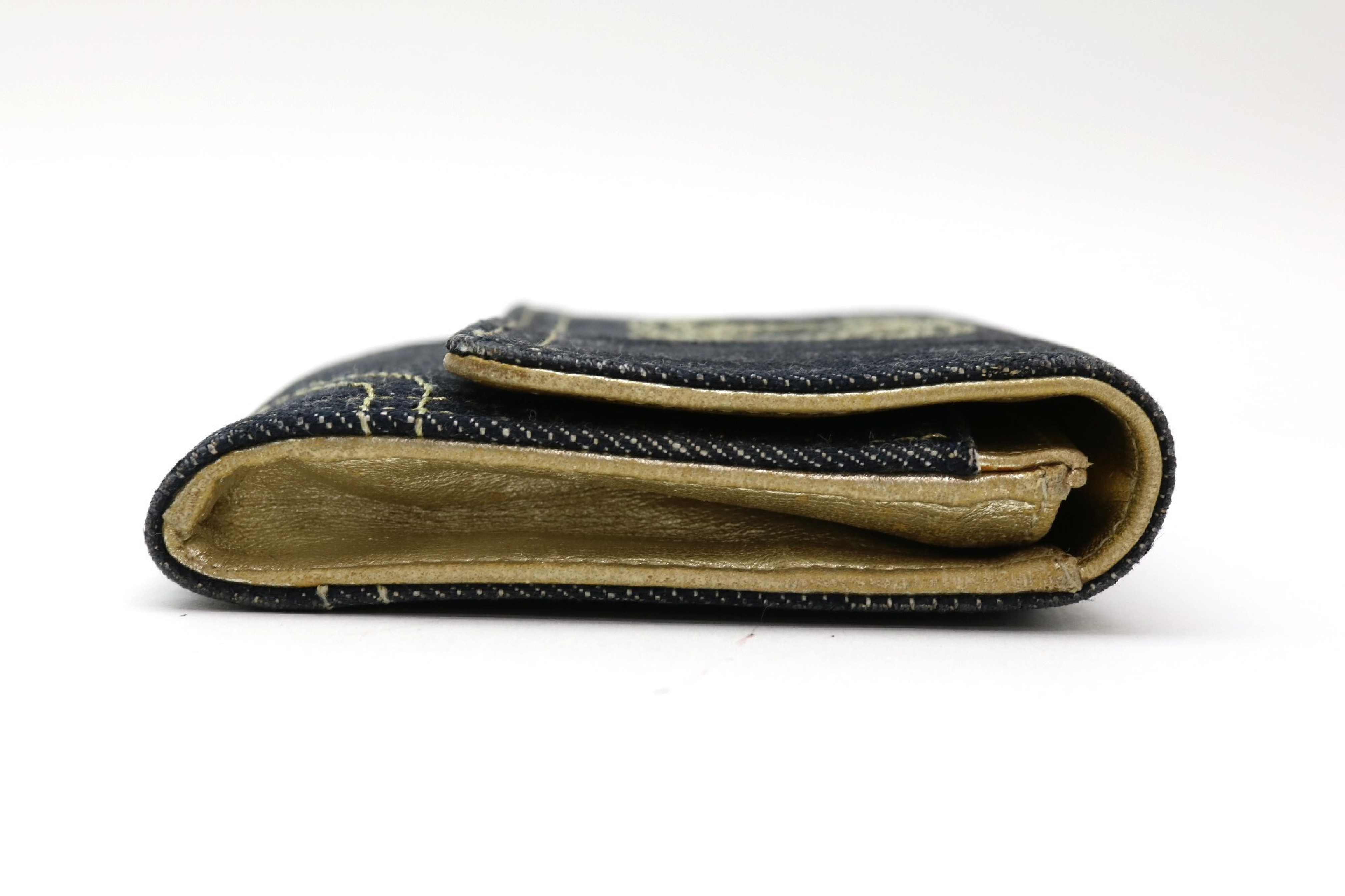 Denim Coco Mark Bi-fold Wallet — view 3