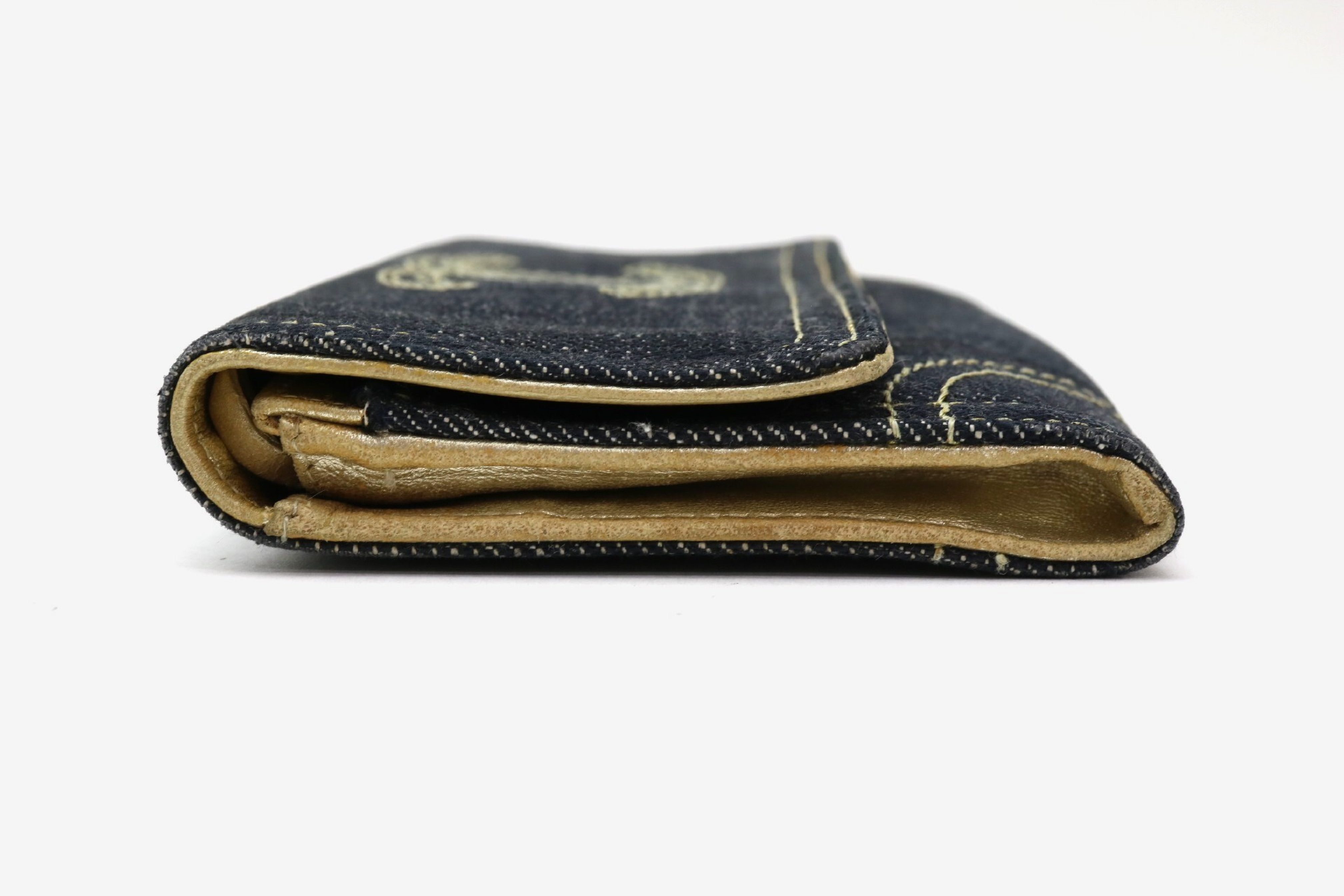 Denim Coco Mark Bi-fold Wallet — view 4
