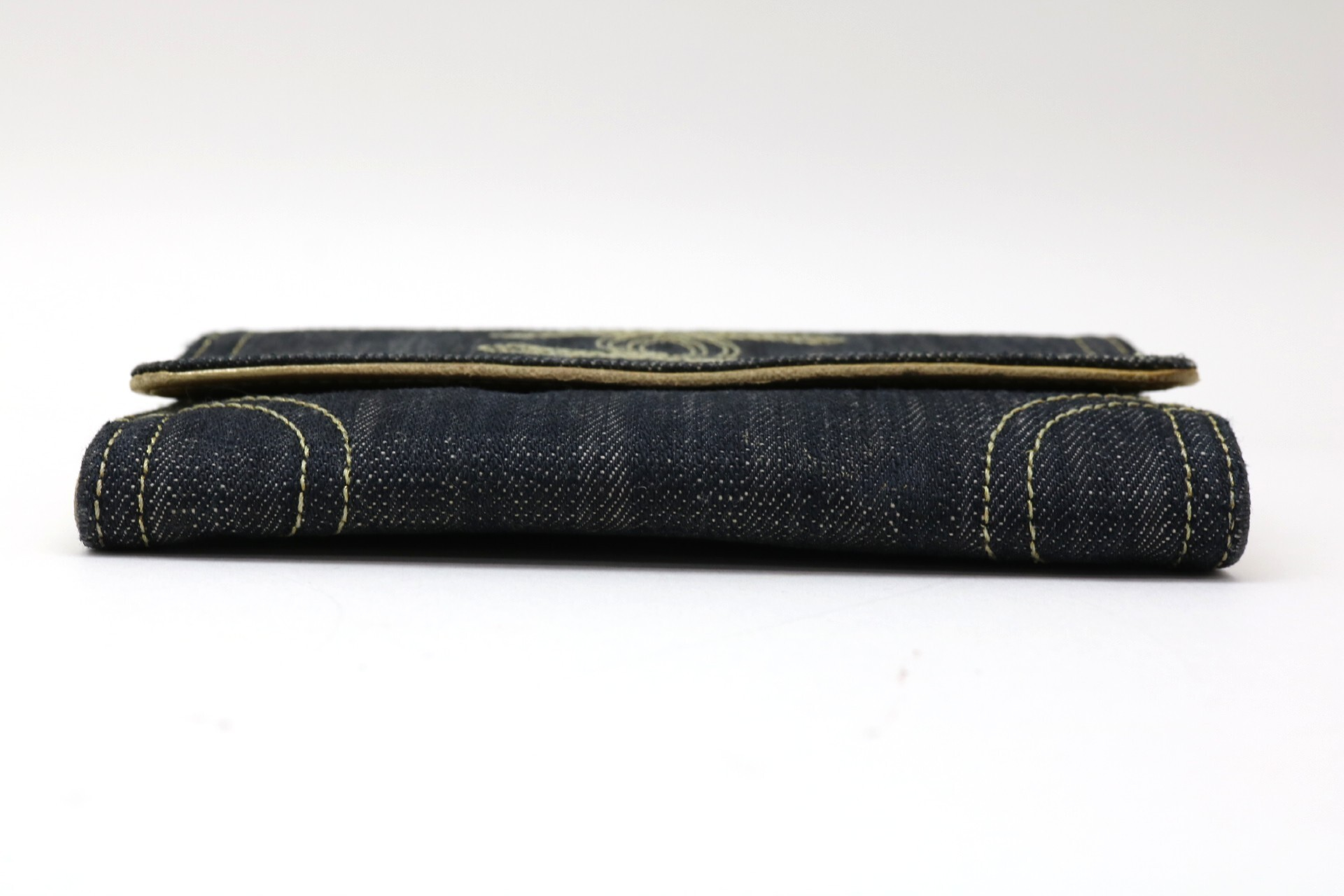 Denim Coco Mark Bi-fold Wallet — view 5