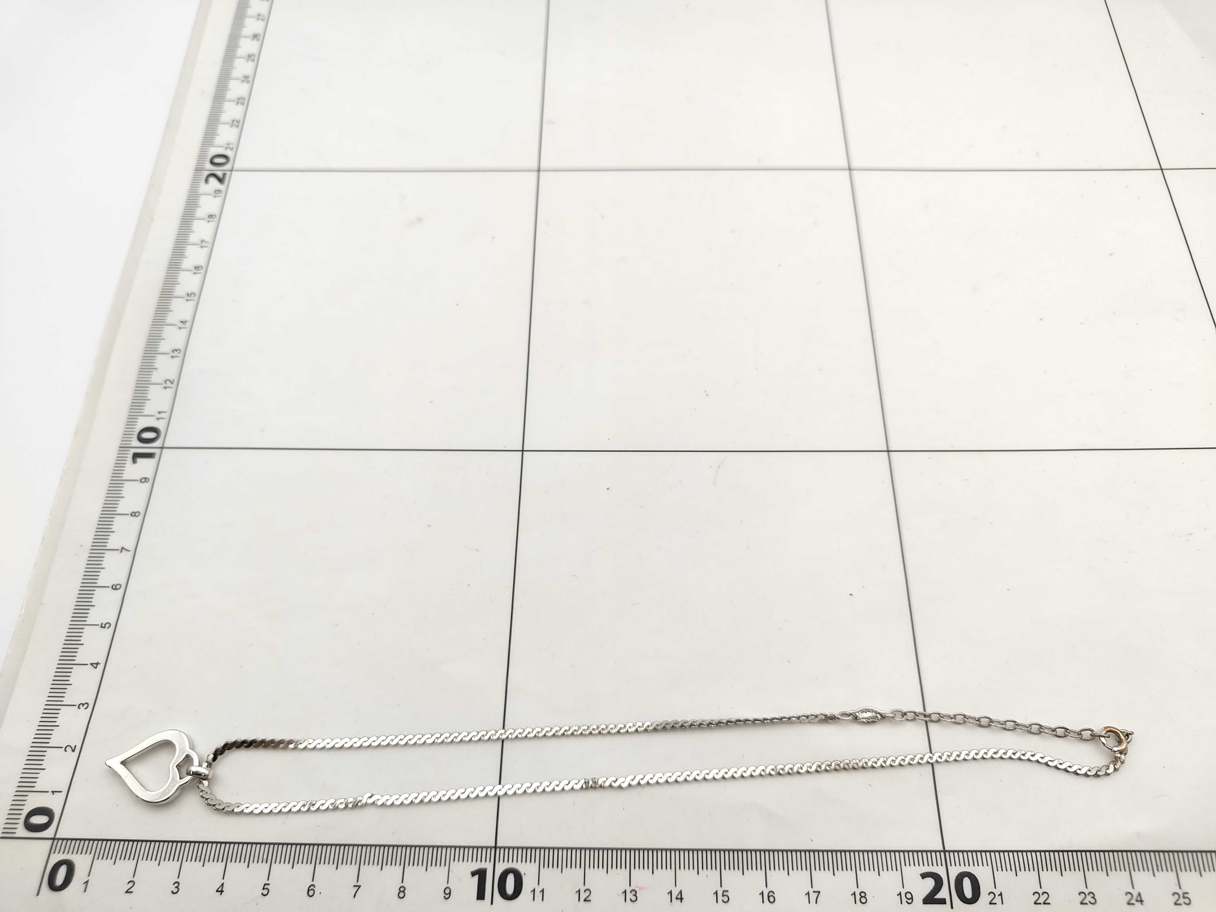 Christian Rhinestone Heart Silver Necklace — view 2