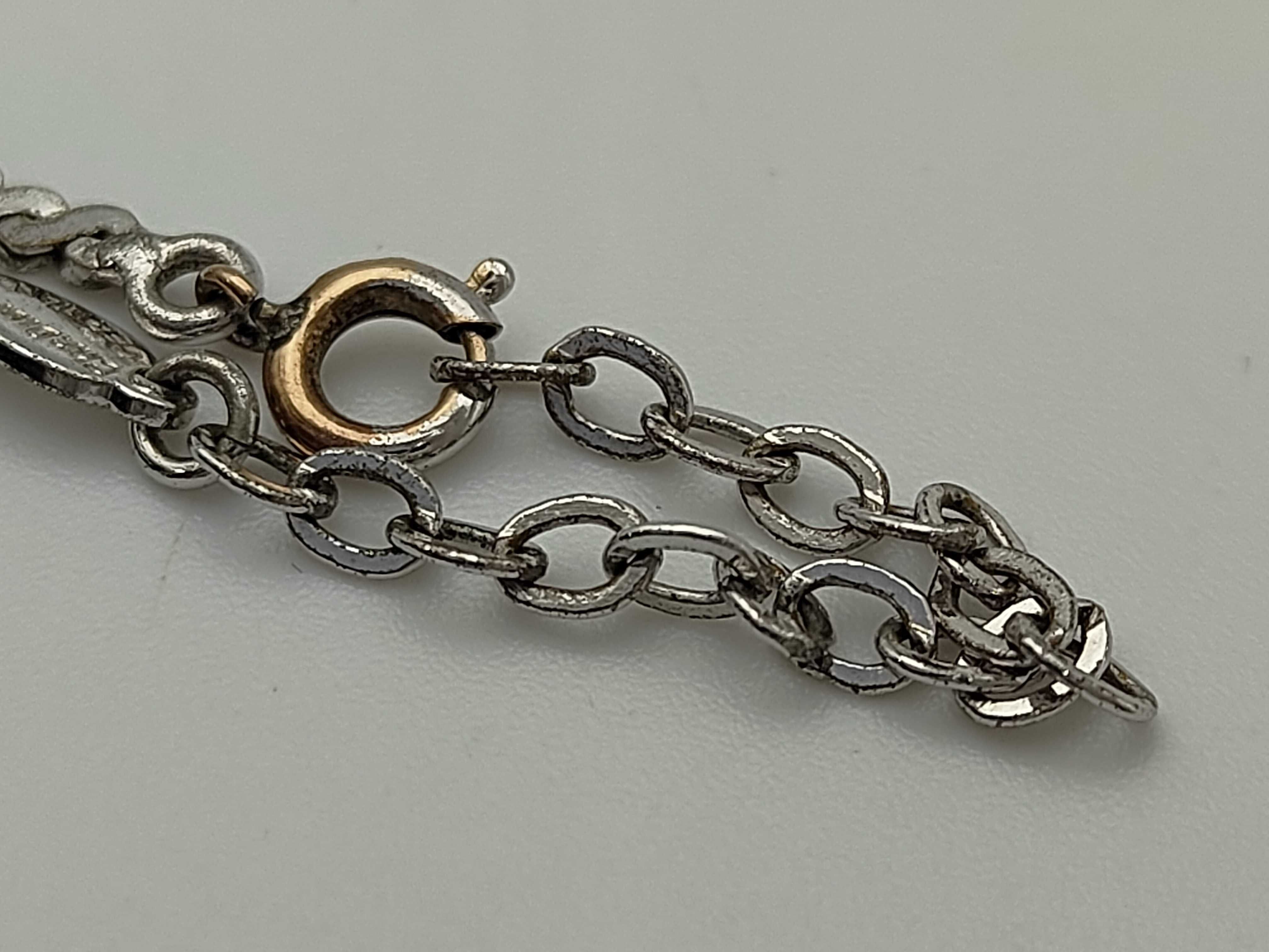 Christian Rhinestone Heart Silver Necklace — view 4