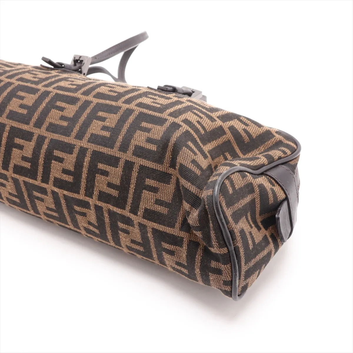 Zucca Canvas x Leather Handbag, Brown, 8BL006, VAP Mark — view 3