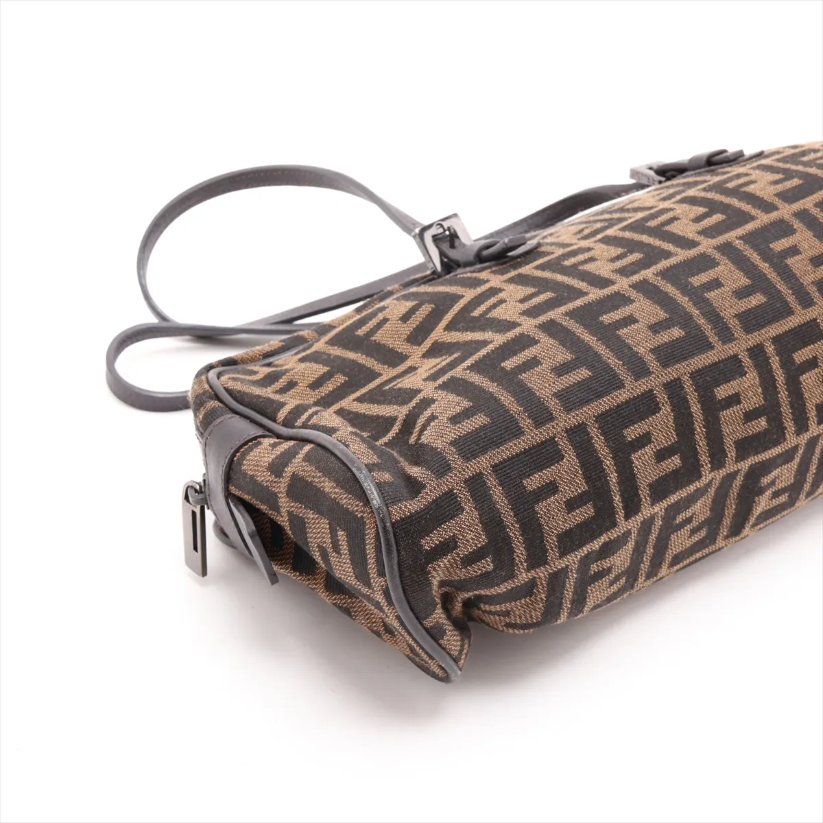 Zucca Canvas x Leather Handbag, Brown, 8BL006, VAP Mark — view 4