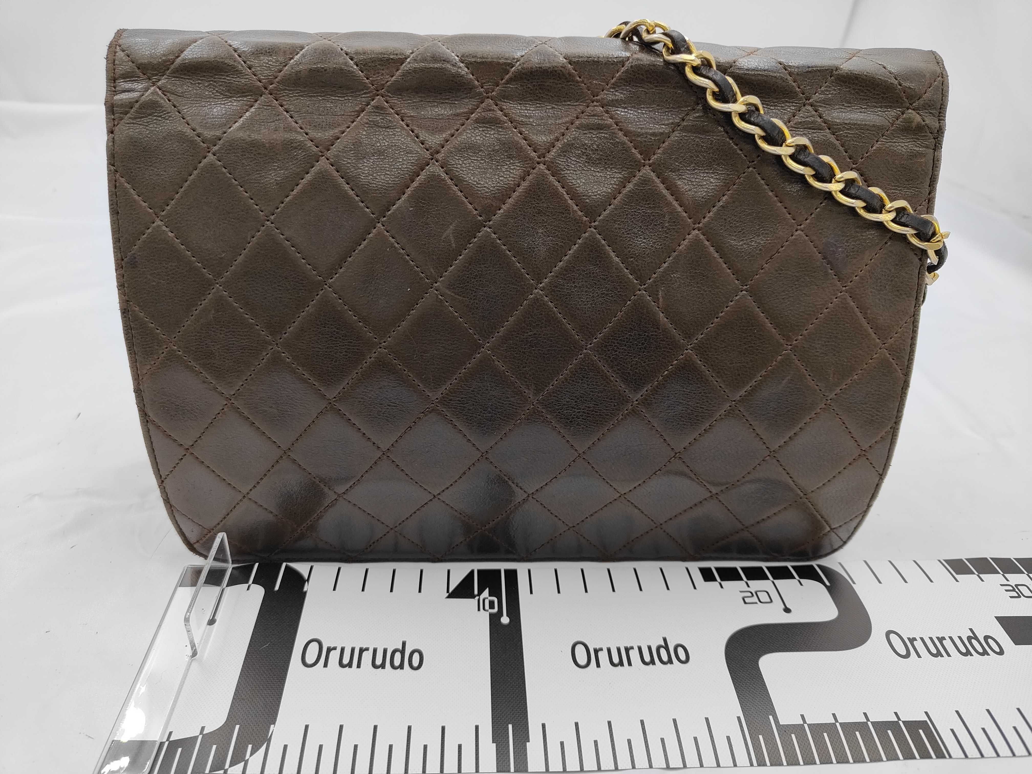 Lambskin Matelassé Single Flap Gold Chain Shoulder Bag — view 2