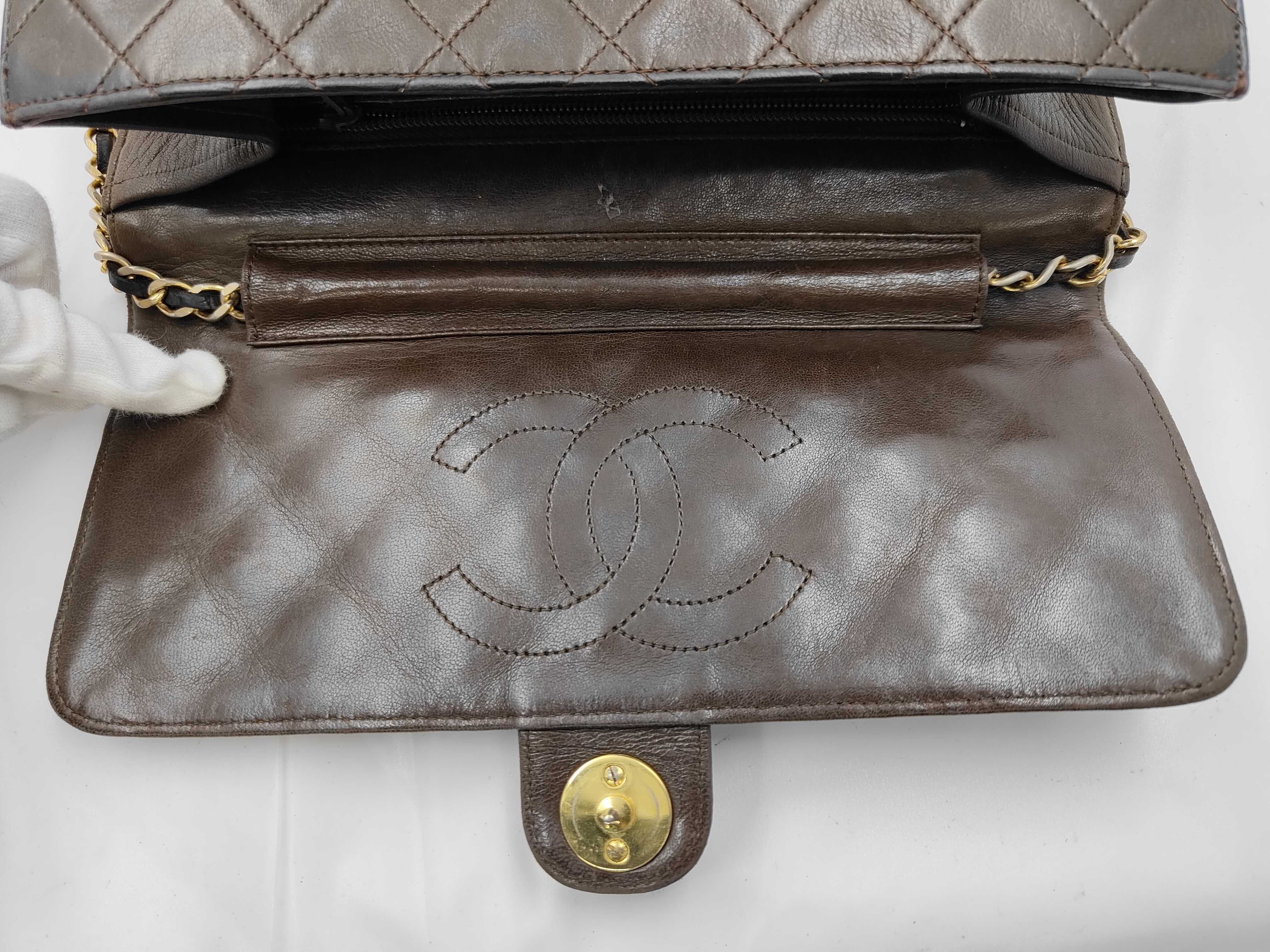 Lambskin Matelassé Single Flap Gold Chain Shoulder Bag — view 5
