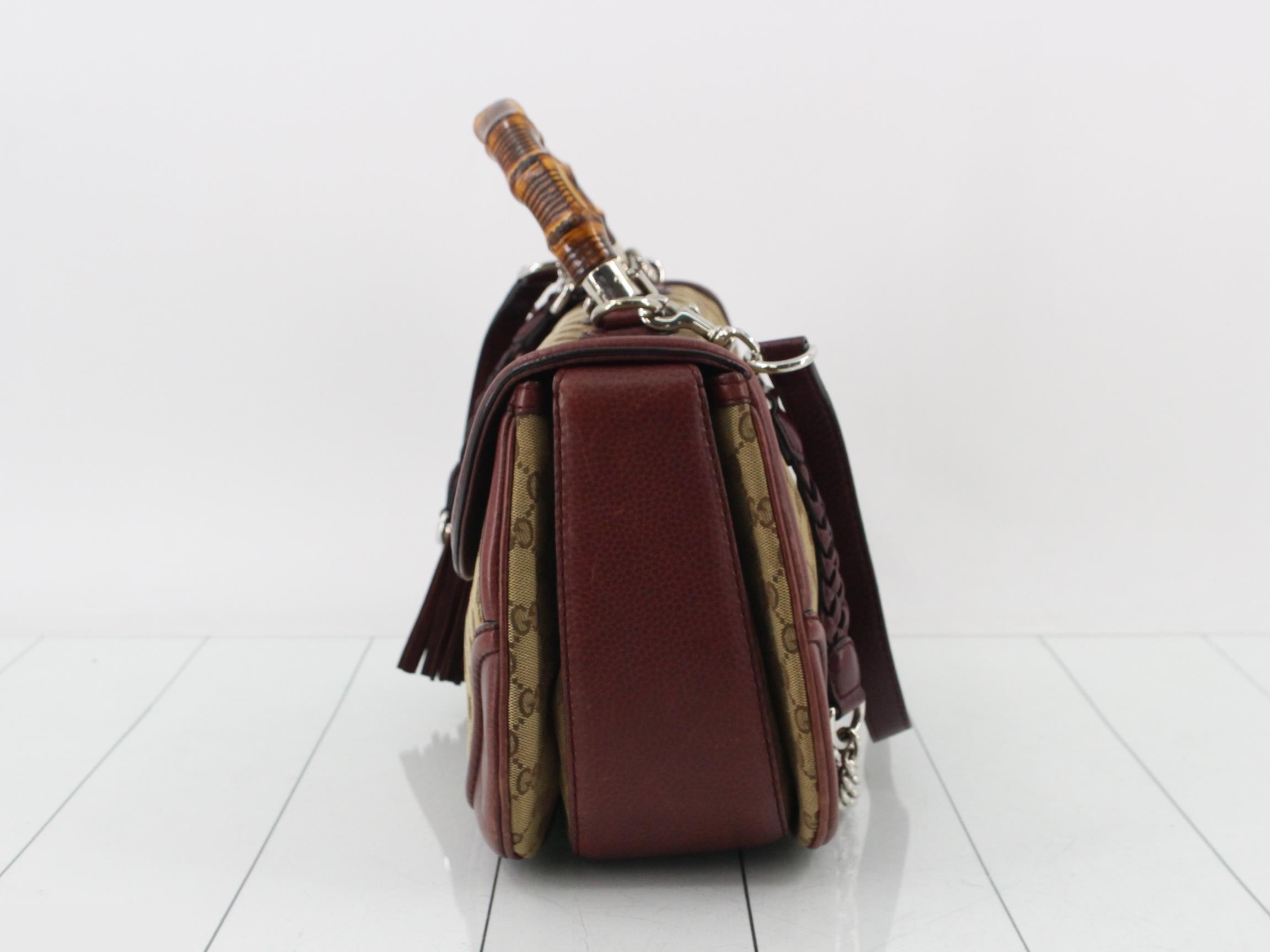 GG Canvas New Bamboo Shoulder Bag — view 3