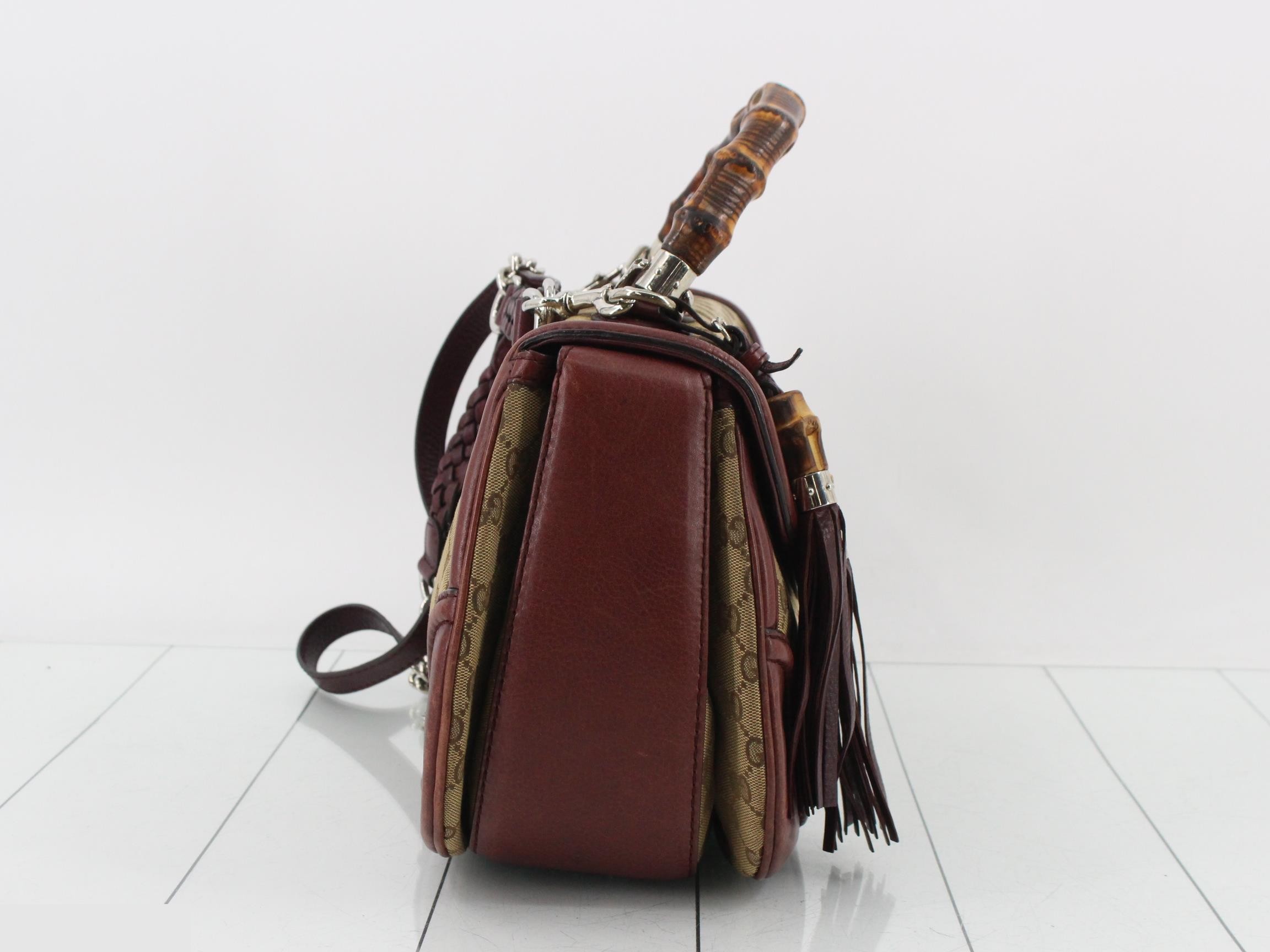 GG Canvas New Bamboo Shoulder Bag — view 4