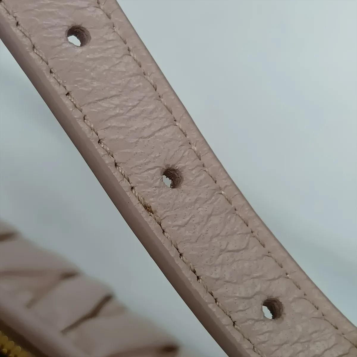 Matelassé Leather Shoulder Bag Pink — view 10