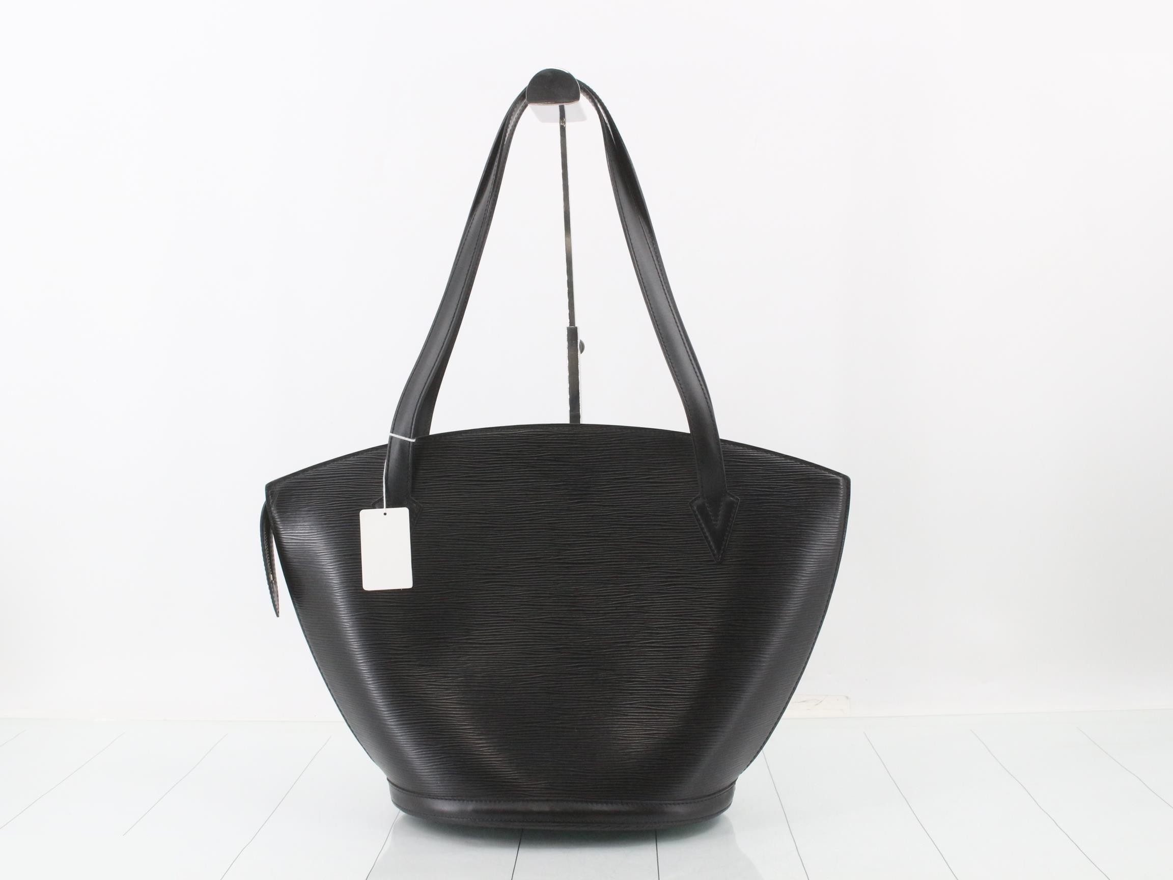 Epi Saint-Jacques Shopping Noir Tote Bag — view 2
