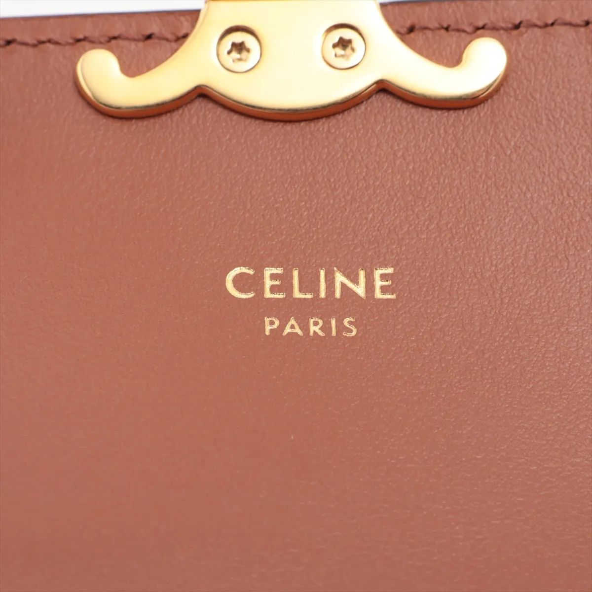 Triomphe Small Flap Wallet, PVC x Leather, Compact Wallet, Brown — view 8