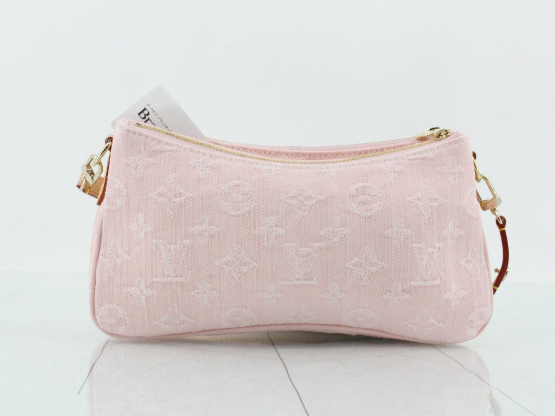 Monogram Denim Pochette Rive 2-Way Shoulder Bag — view 2