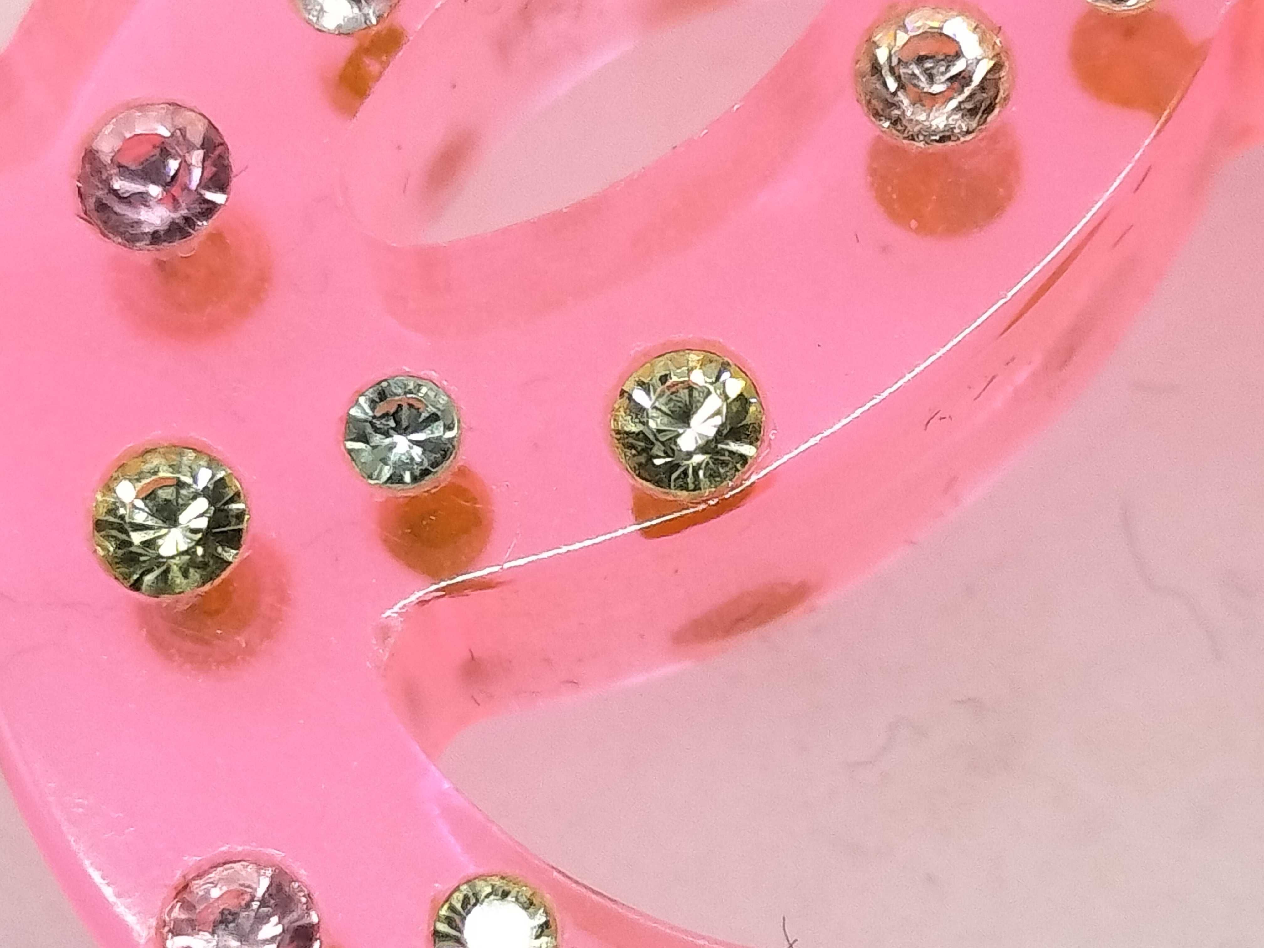04A Coco Rhinestone Earrings, Pink, Large, Set of 2 — view 2