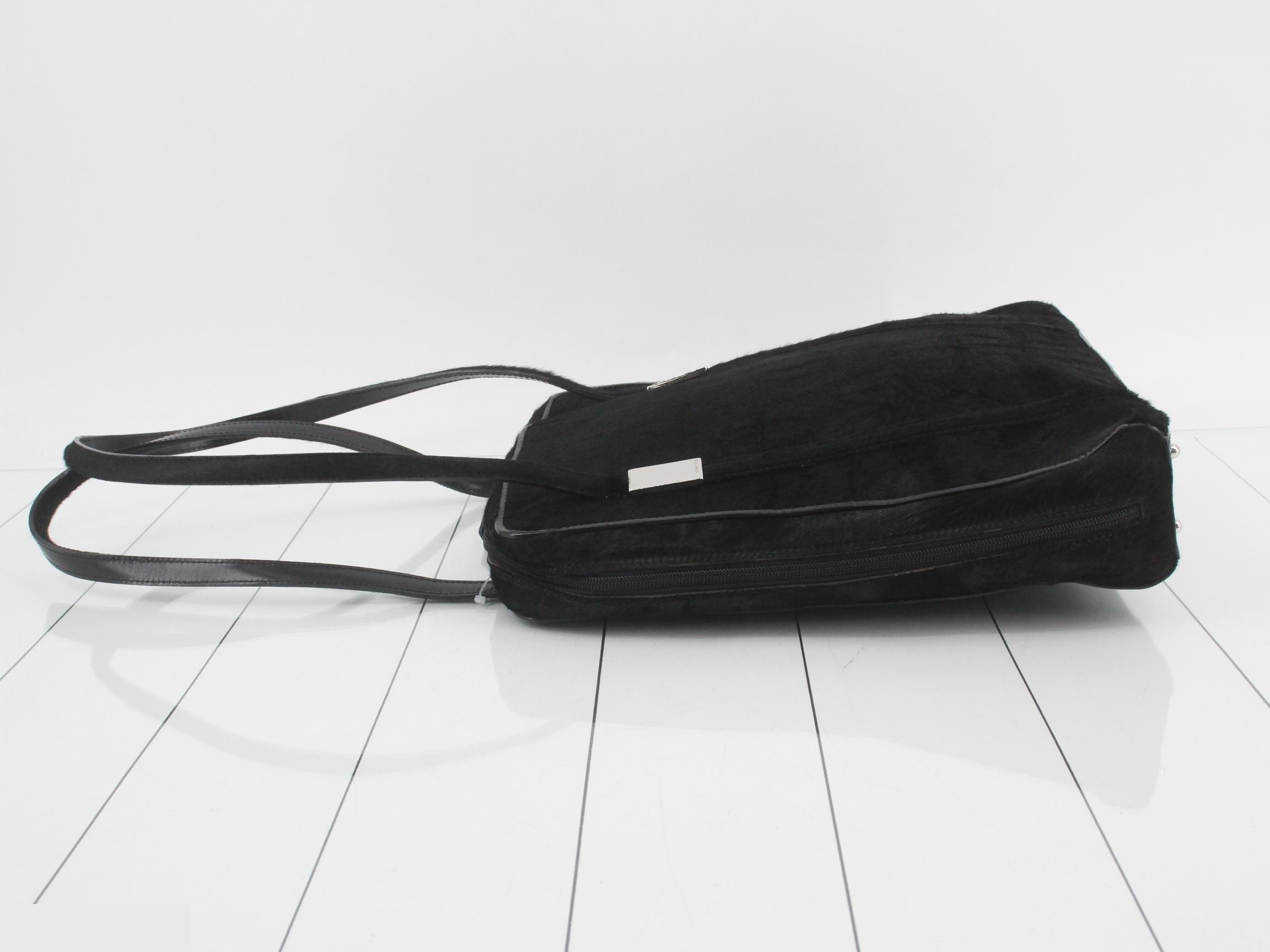 calfskin tote bag, black, 002 2058 0435 5 — view 4
