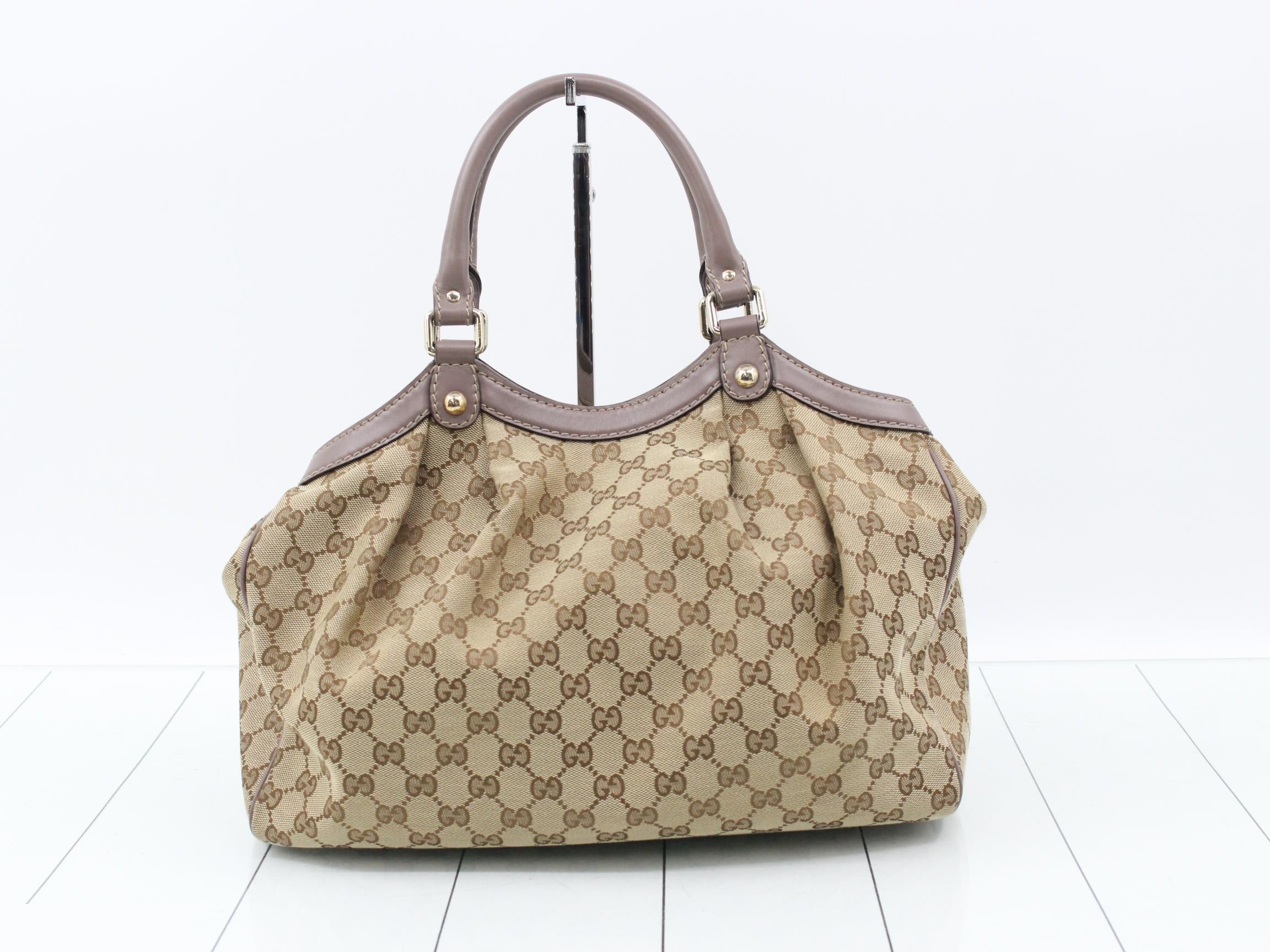 Sukey GG Canvas Leather Handbag — view 2