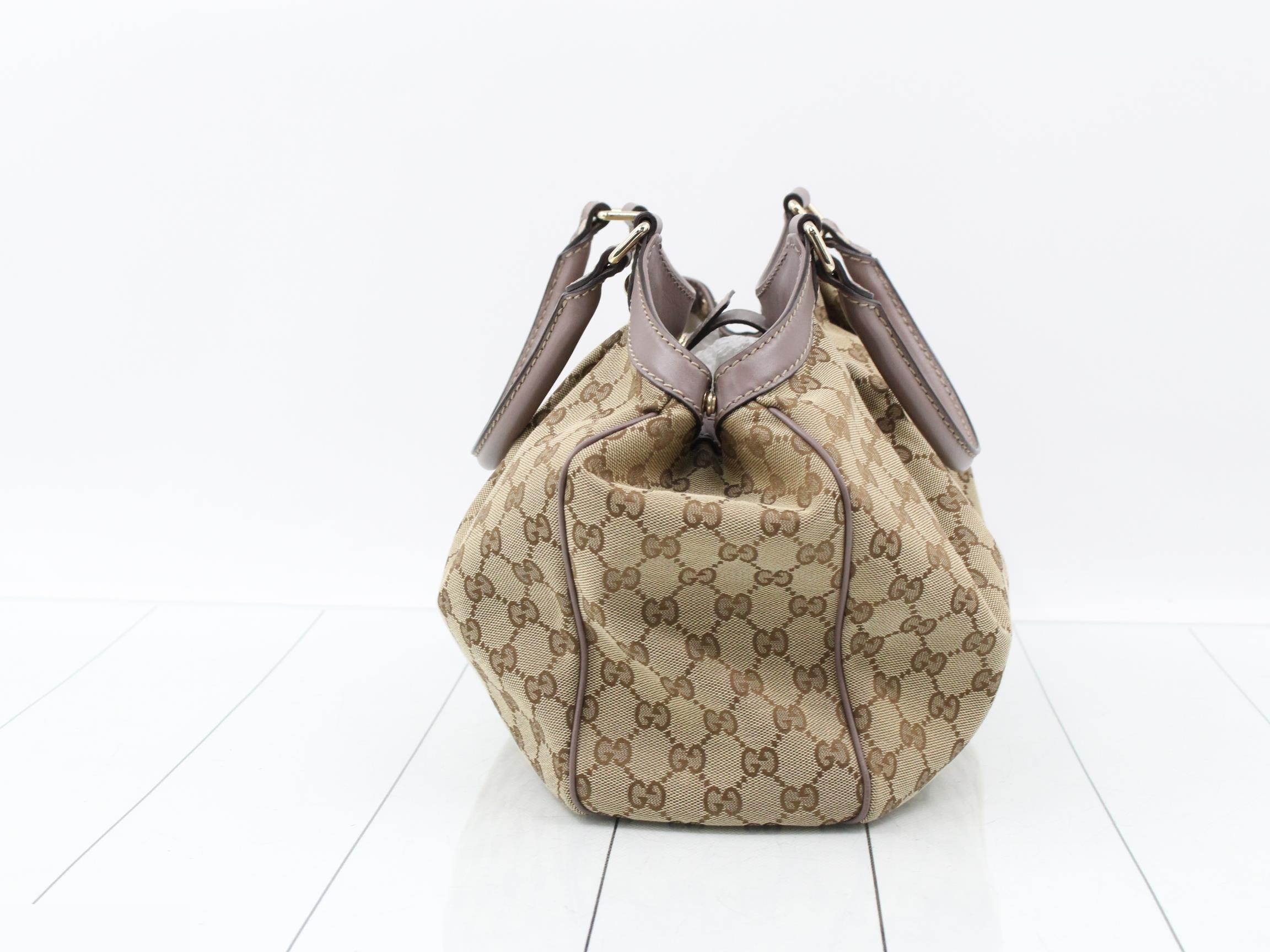 Sukey GG Canvas Leather Handbag — view 3