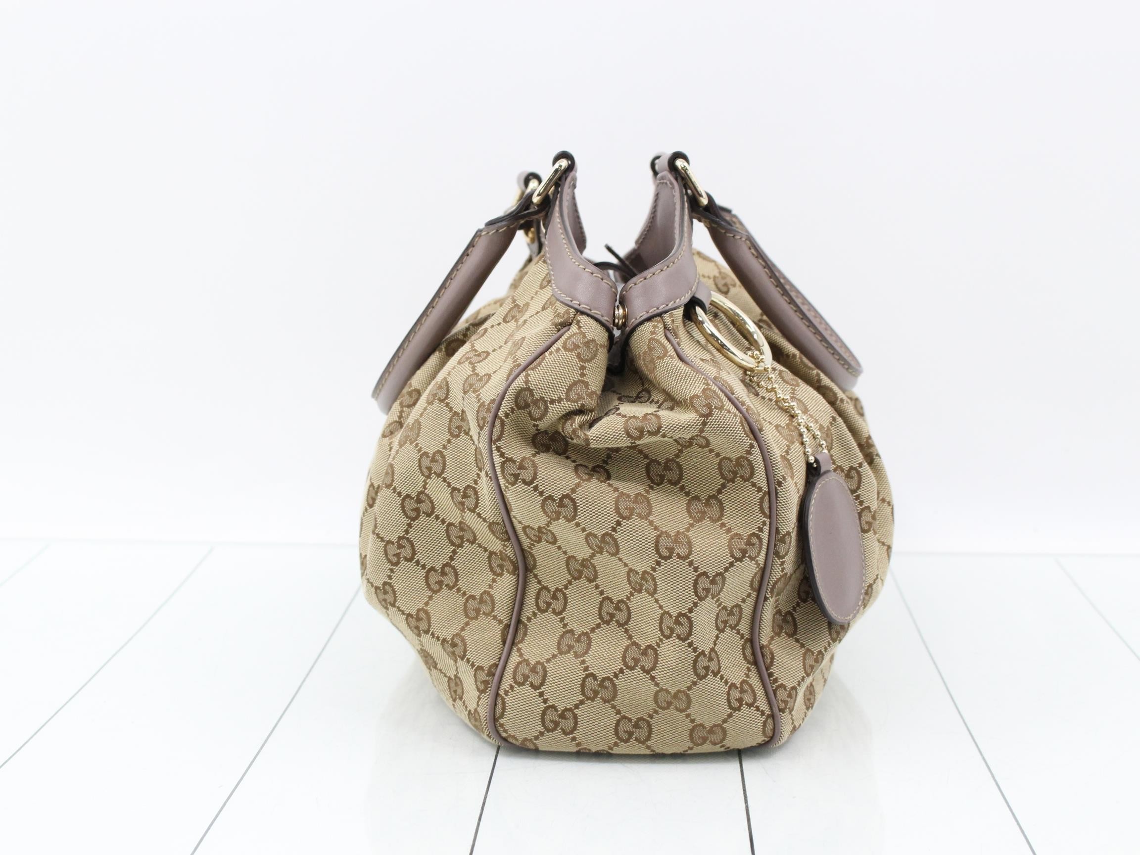 Sukey GG Canvas Leather Handbag — view 4