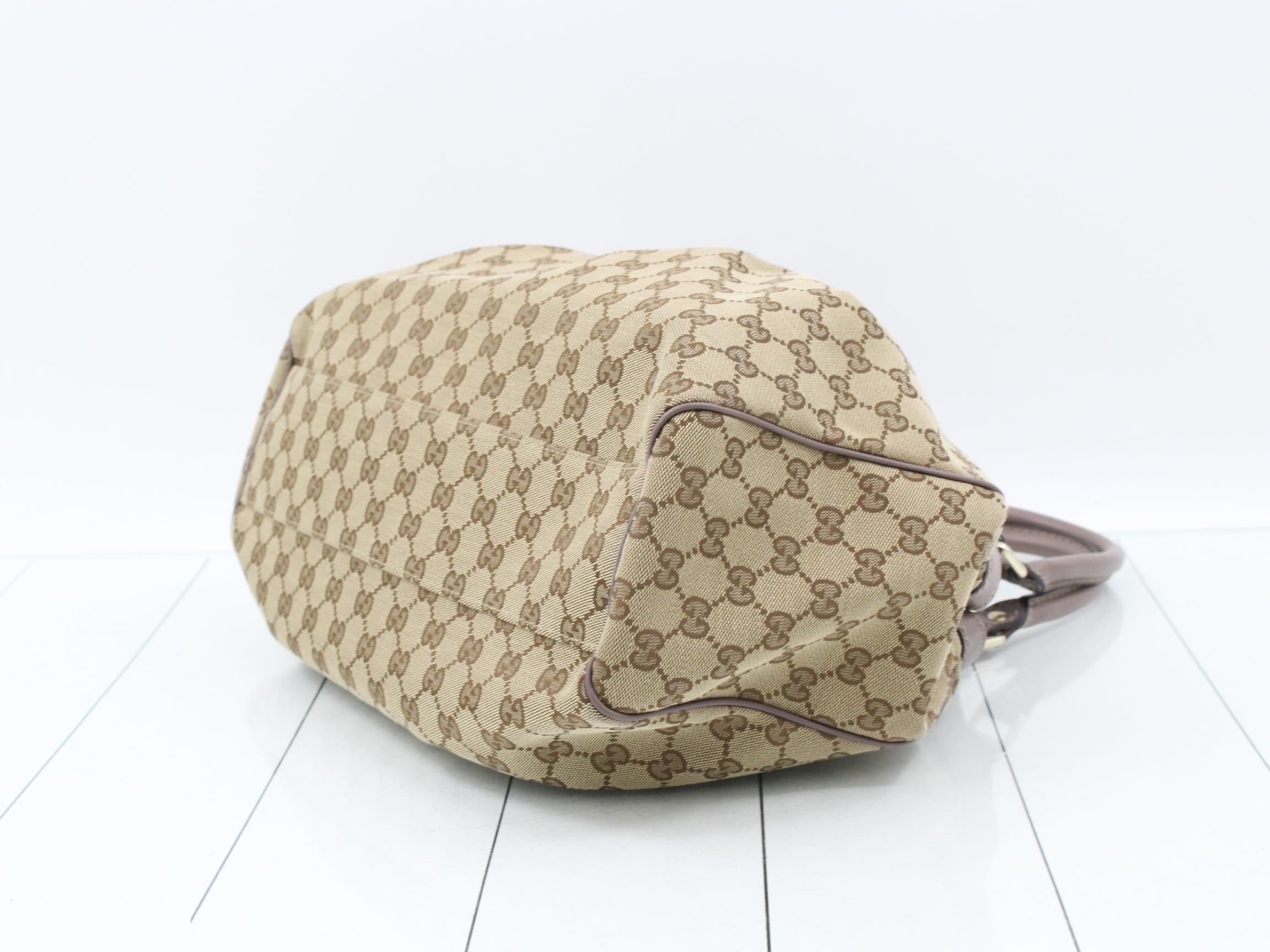 Sukey GG Canvas Leather Handbag — view 6