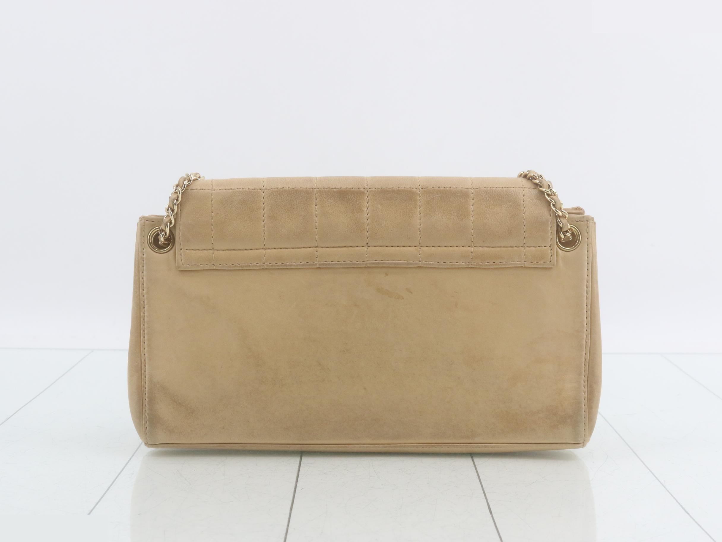 2.55 Chocolate Bar Chain Shoulder Bag, Lambskin — view 2