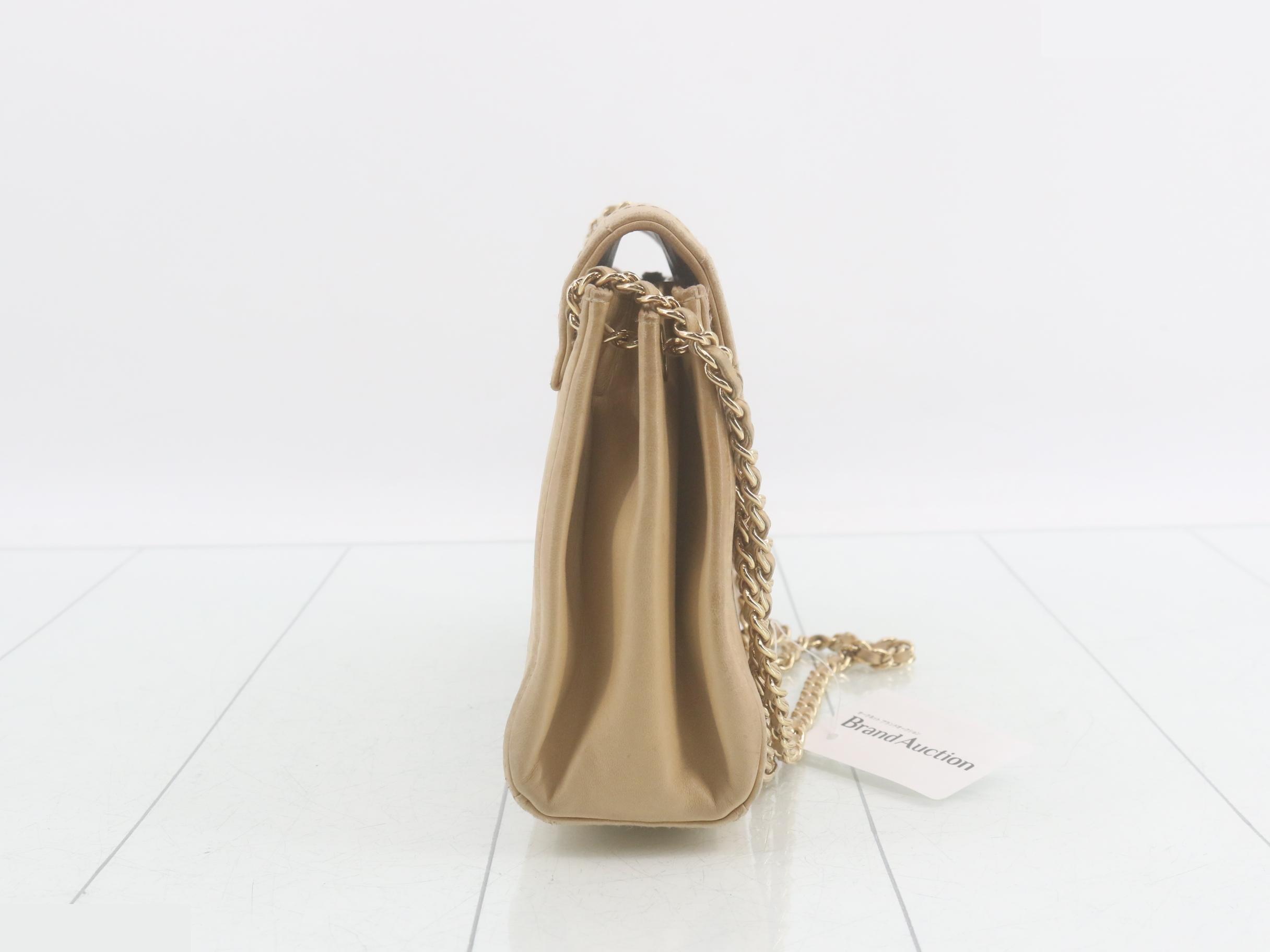 2.55 Chocolate Bar Chain Shoulder Bag, Lambskin — view 4