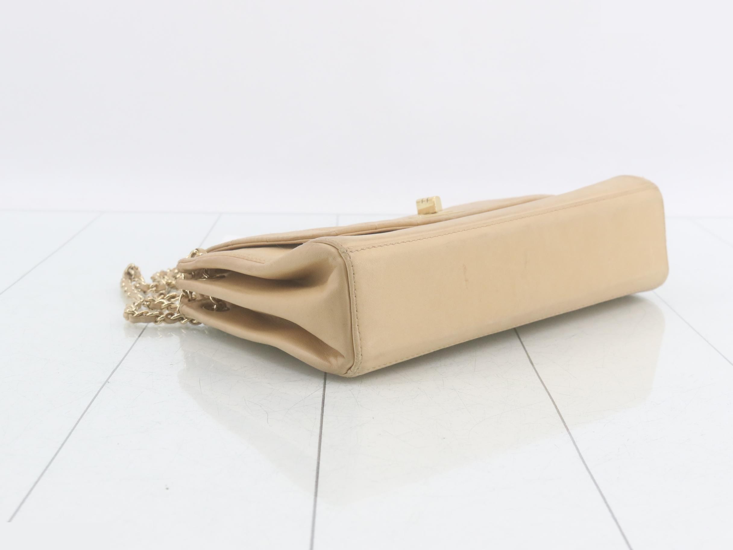 2.55 Chocolate Bar Chain Shoulder Bag, Lambskin — view 5