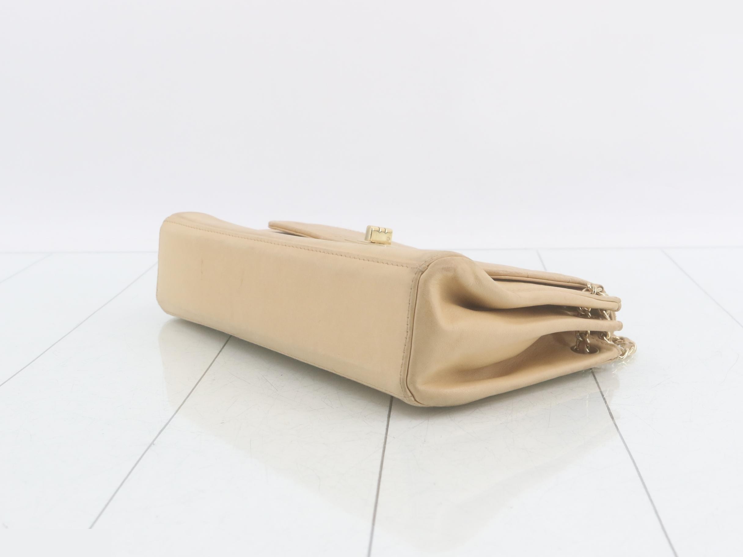 2.55 Chocolate Bar Chain Shoulder Bag, Lambskin — view 6