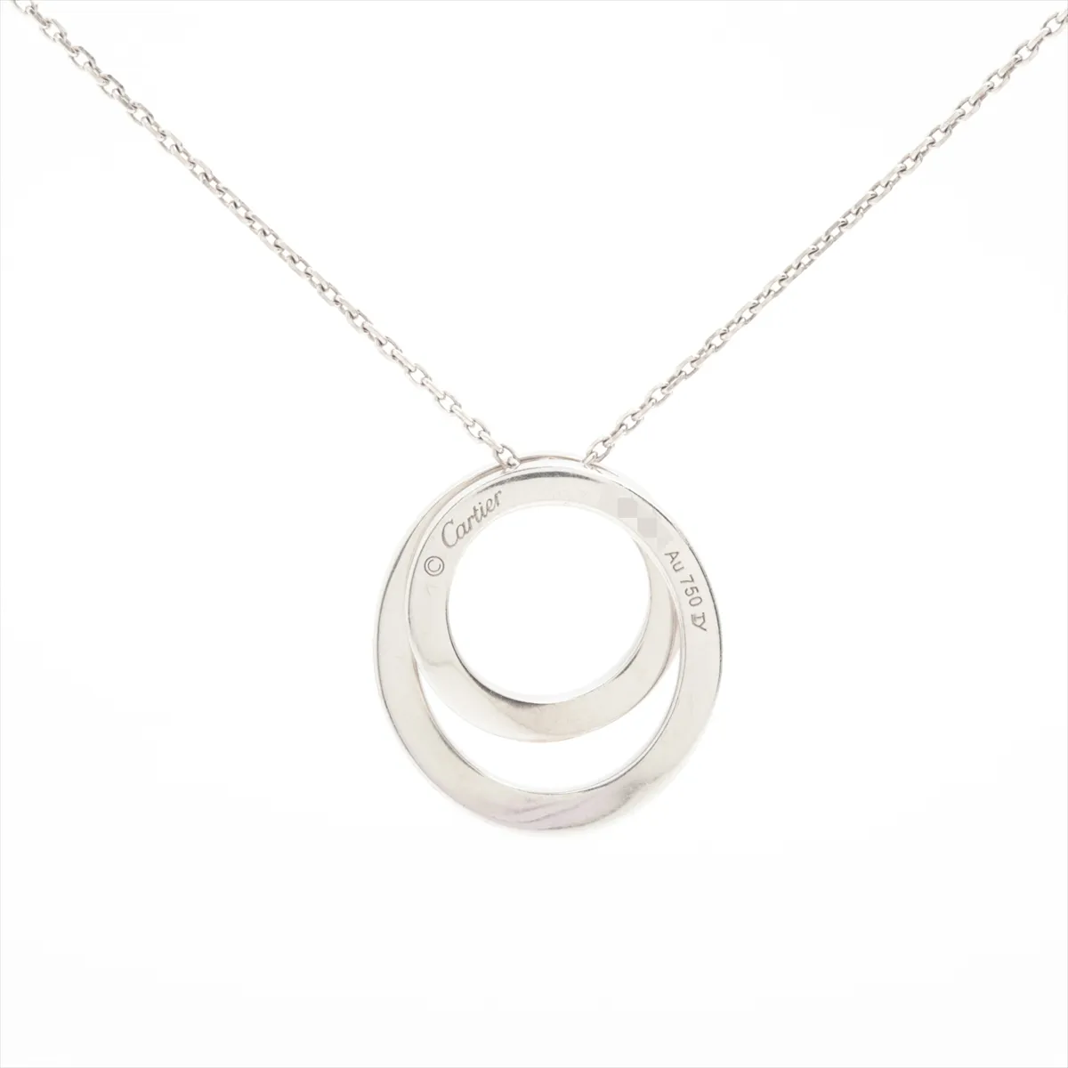 Etincelle de Cartier Diamond Necklace 750 (WG) 5.8g CKR001 (Dents, metal wear, — view 2