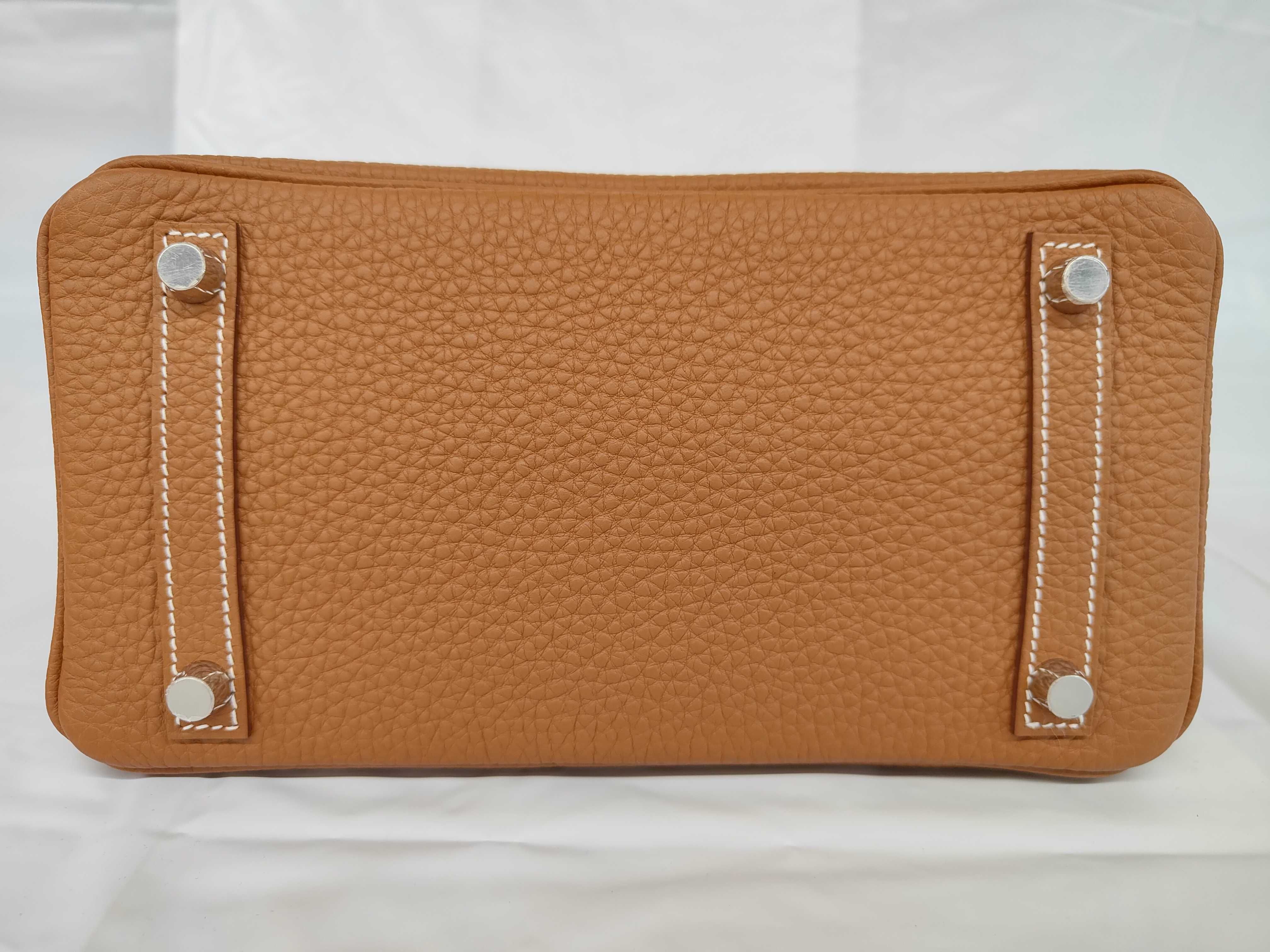 Birkin 25 Togo Leather Gold Silver Hardware G Stamp Handbag — view 7