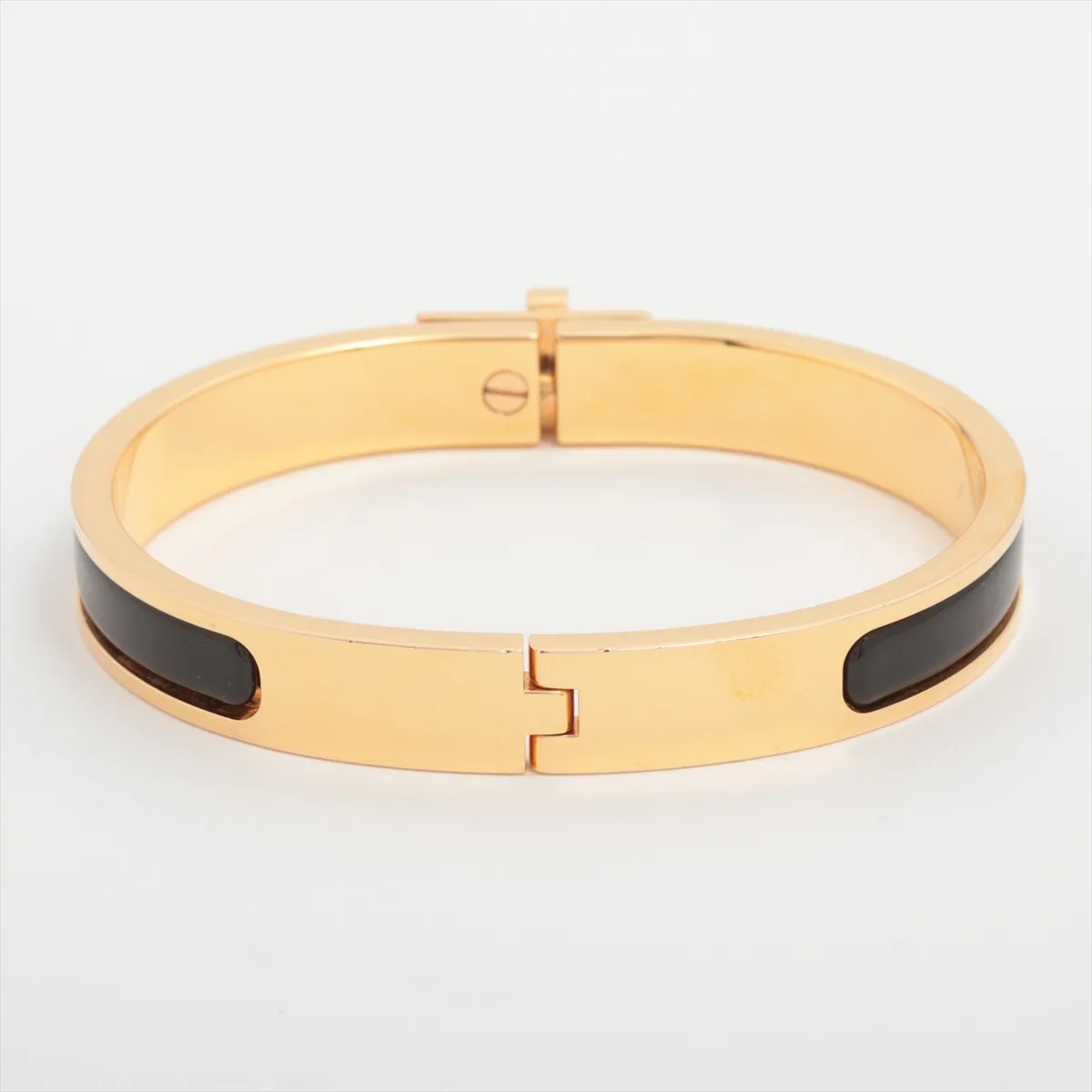 Mini Click Kelly SP0254 Bangle GP Black x Gold. Shows signs of wear including — view 2