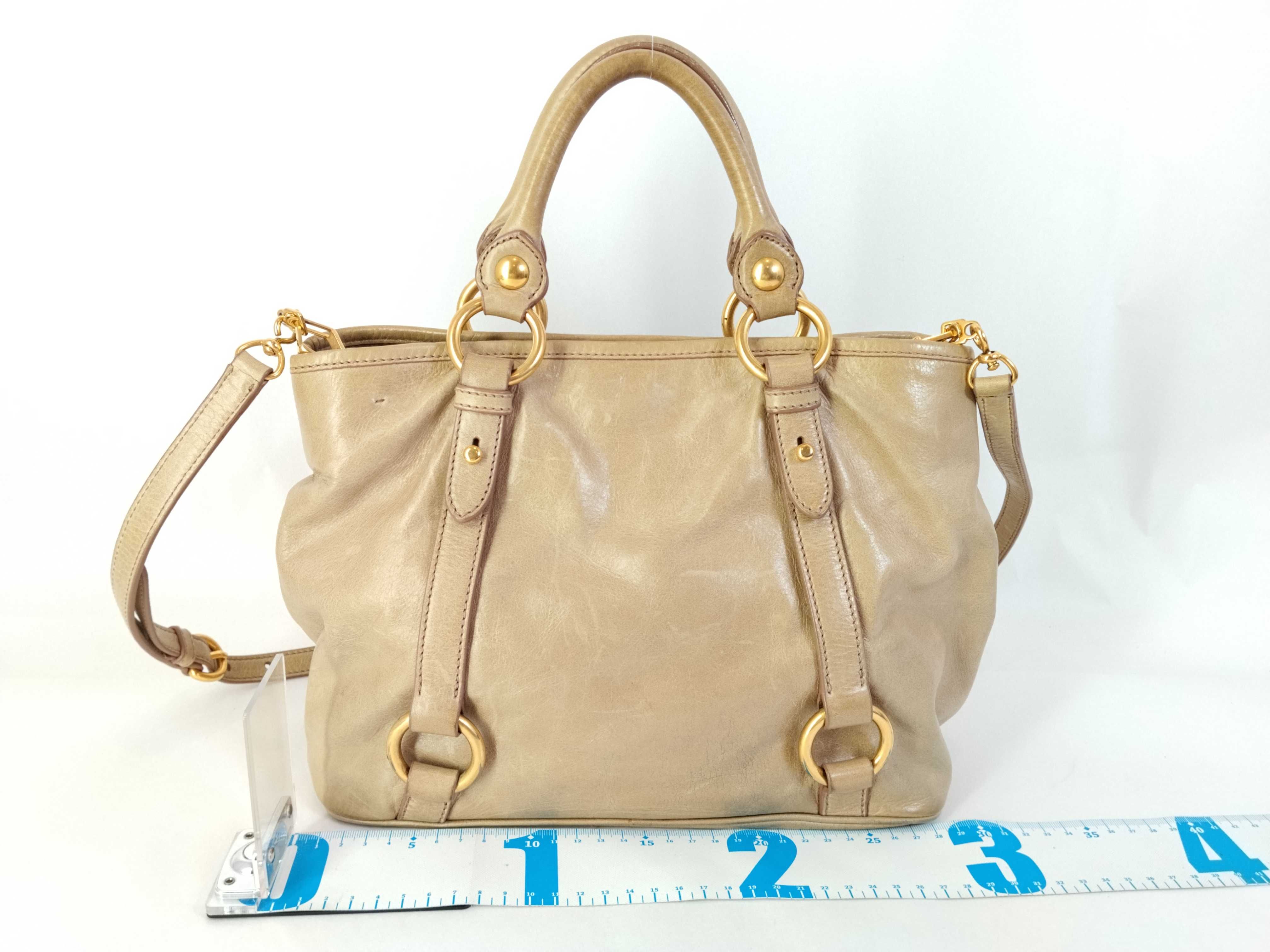 Vitello Luxe Handbag, 2-way Shoulder Bag, Gathered Handbag — view 2