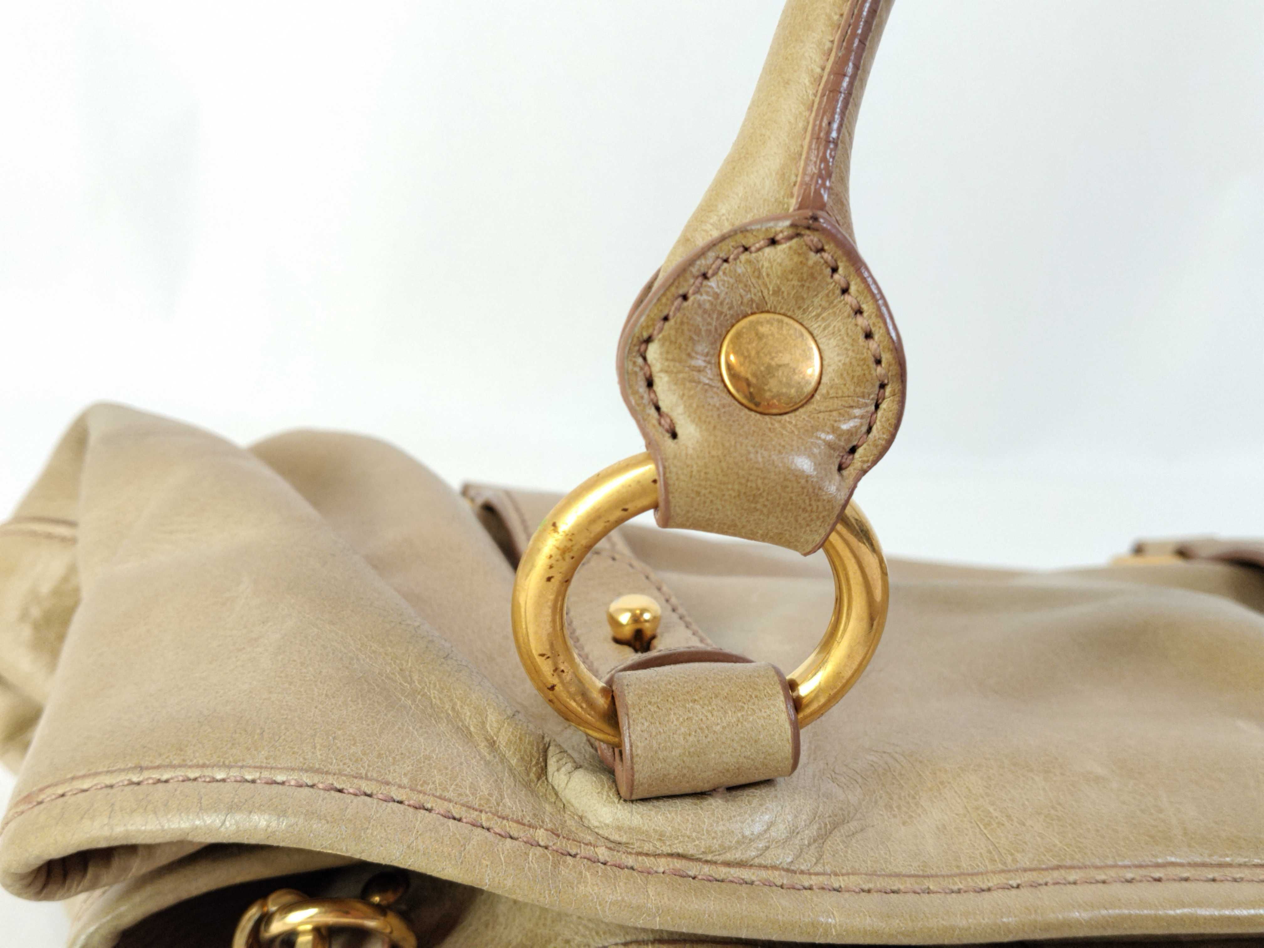 Vitello Luxe Handbag, 2-way Shoulder Bag, Gathered Handbag — view 14