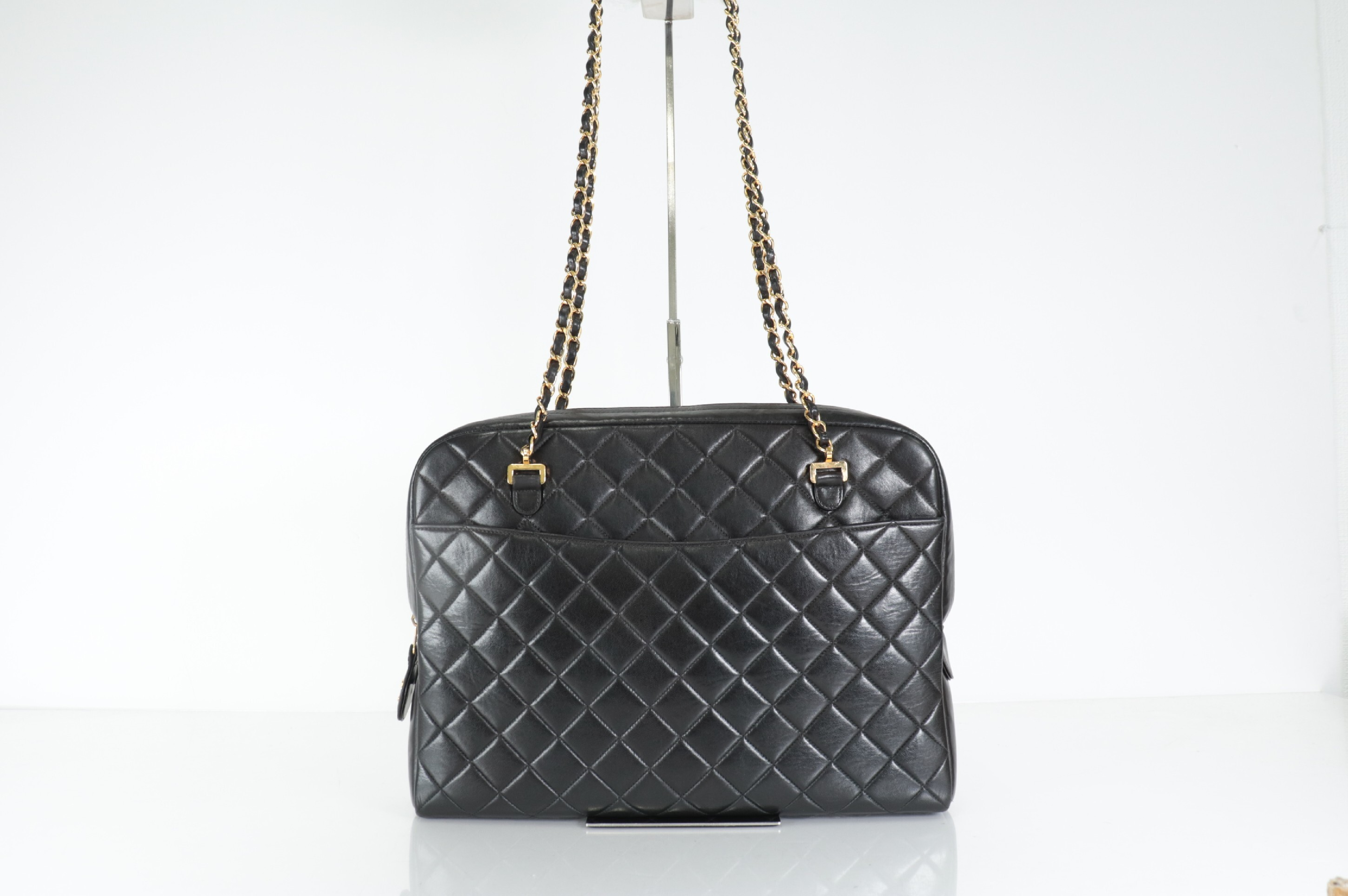 Lambskin Chain Tote Shoulder Bag (Serial No. 5) — view 2